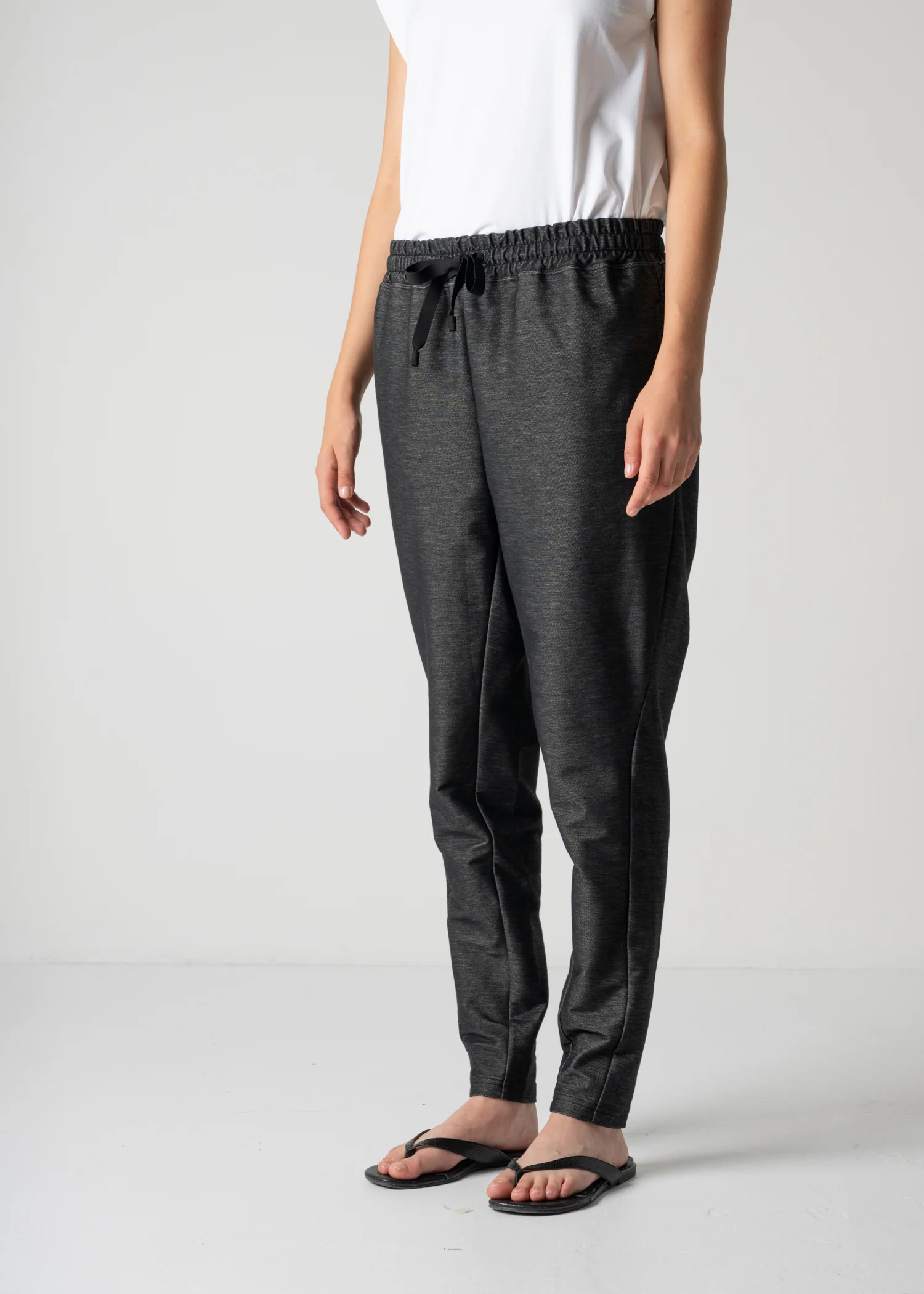 14 ALEXA TROUSERS / LIGHT DENIM-LOOK JERSEY - C12 - Image 12