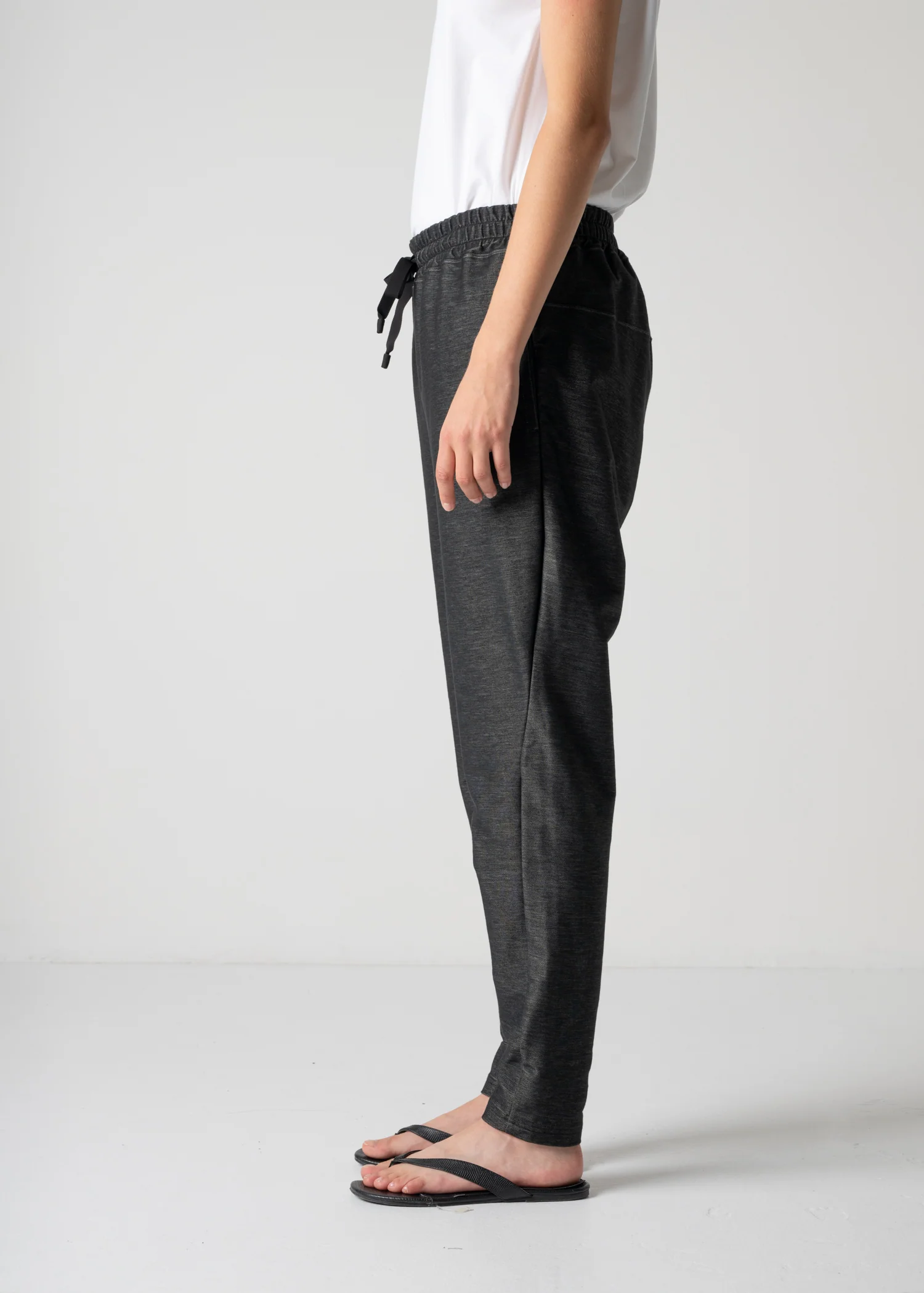 14 ALEXA TROUSERS / LIGHT DENIM-LOOK JERSEY - C12 - Image 14