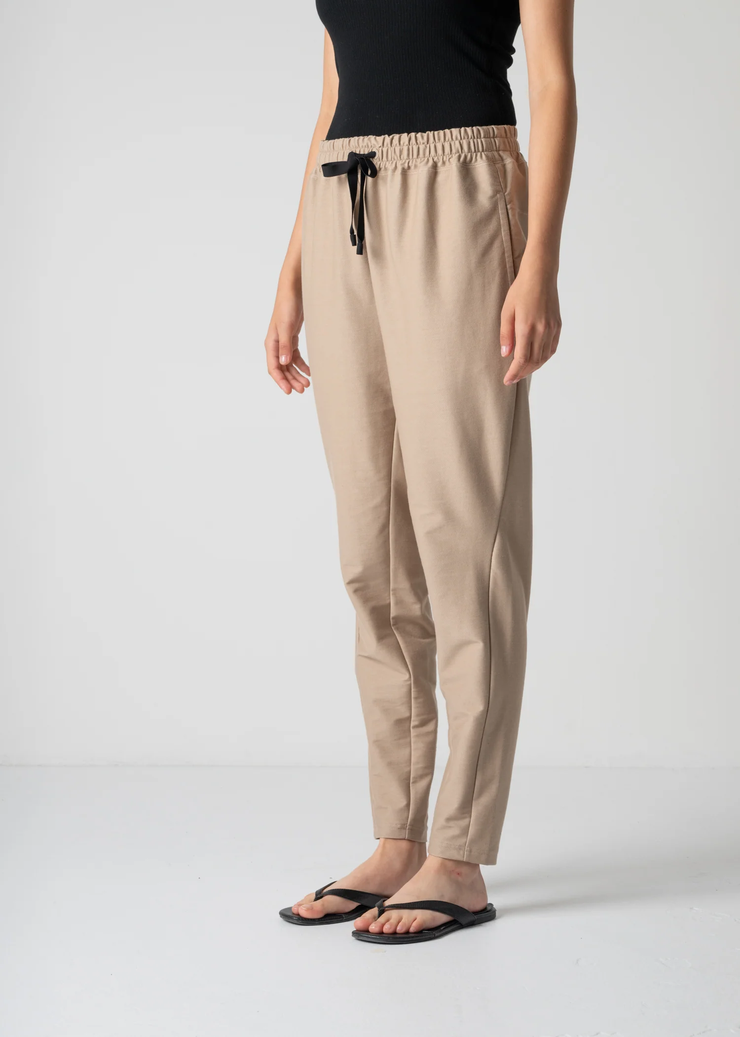 14 ALEXA TROUSERS / LIGHT DENIM-LOOK JERSEY - C12 - Image 4