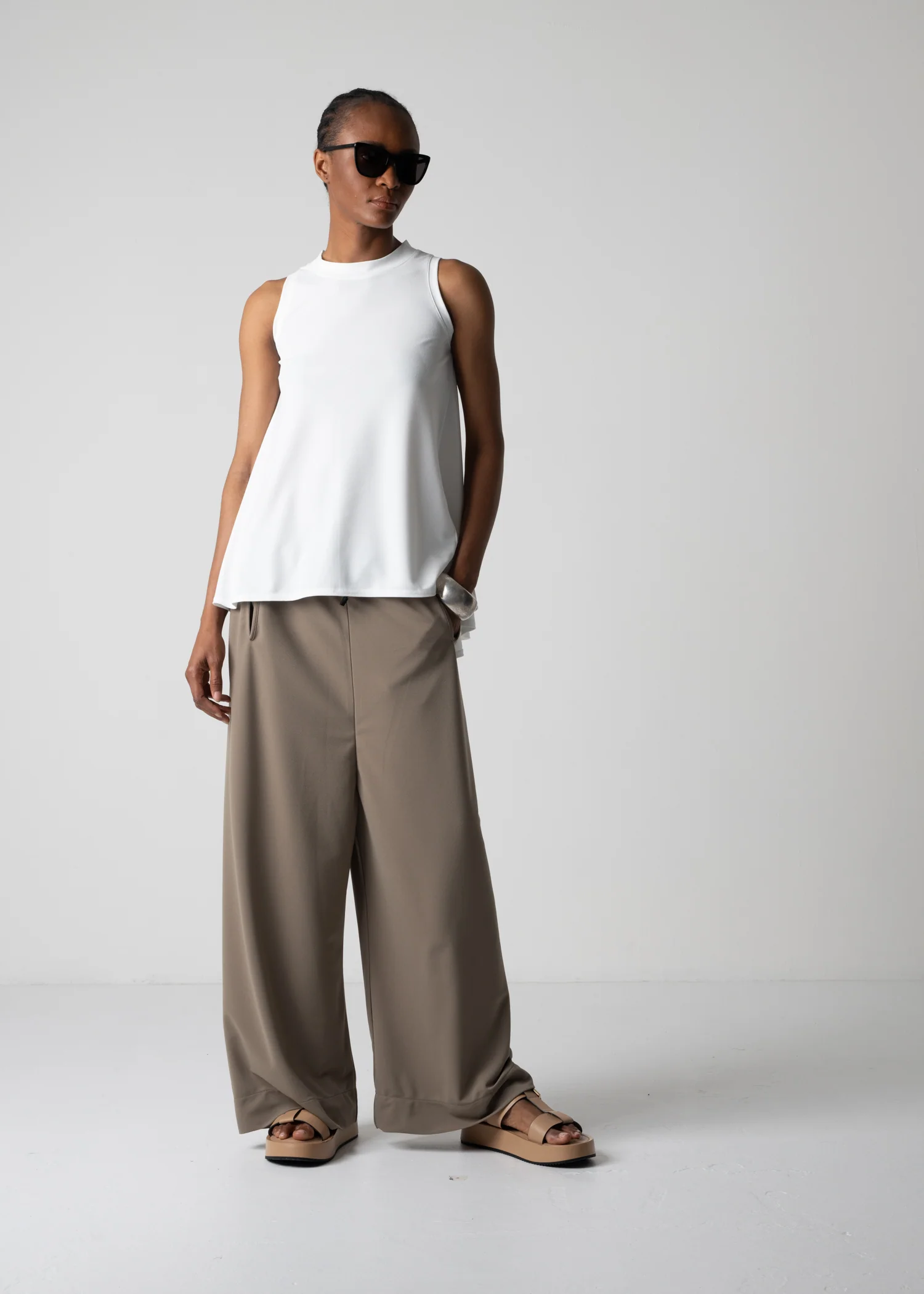 57 ALISON TROUSERS / GEORGETTE JERSEY - C12 - Image 9