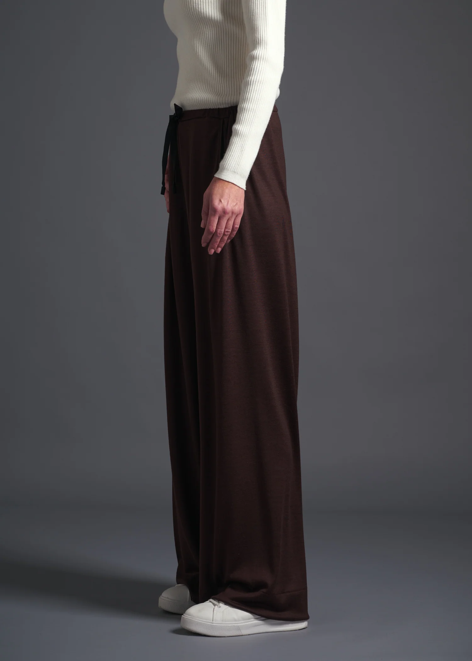 40 ALISON TROUSERS / HIGH GAUGE PURE WOOL JERSEY - C13 - Image 7