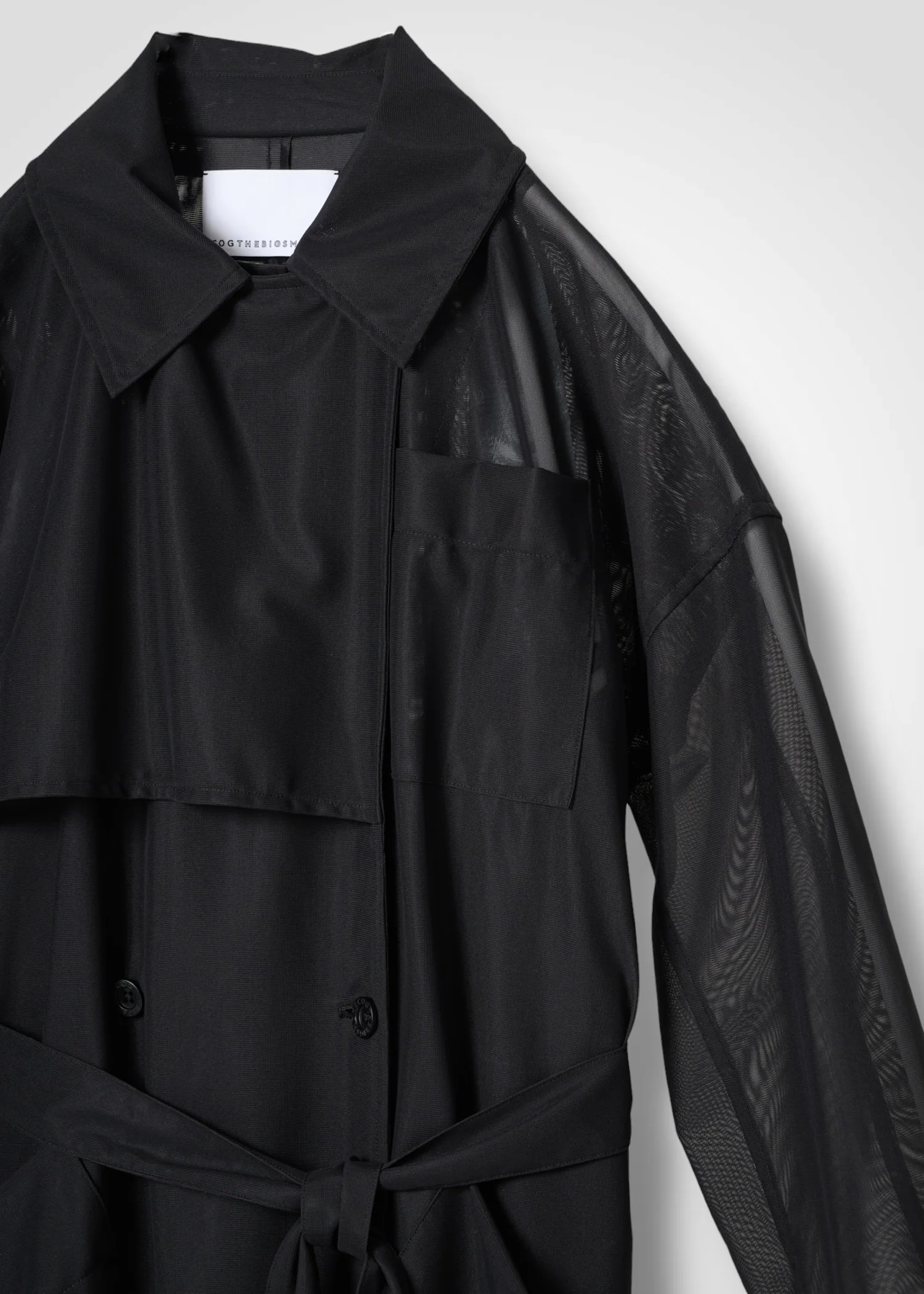 03 DOMINIQUE TRENCH COAT / SHEER RUSSELL JERSEY - C14 - Image 12