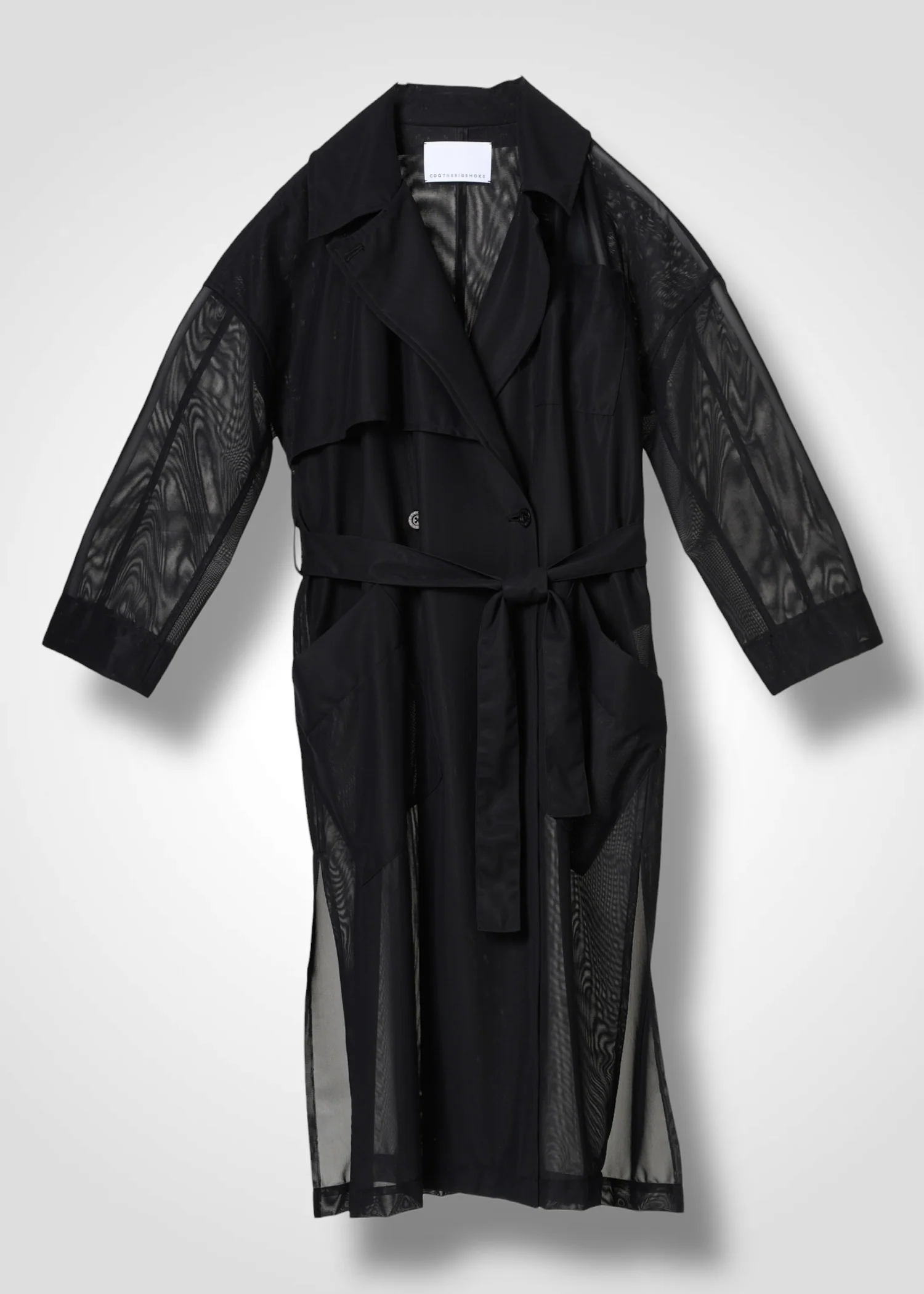 03 DOMINIQUE TRENCH COAT / SHEER RUSSELL JERSEY - C14 - Image 9