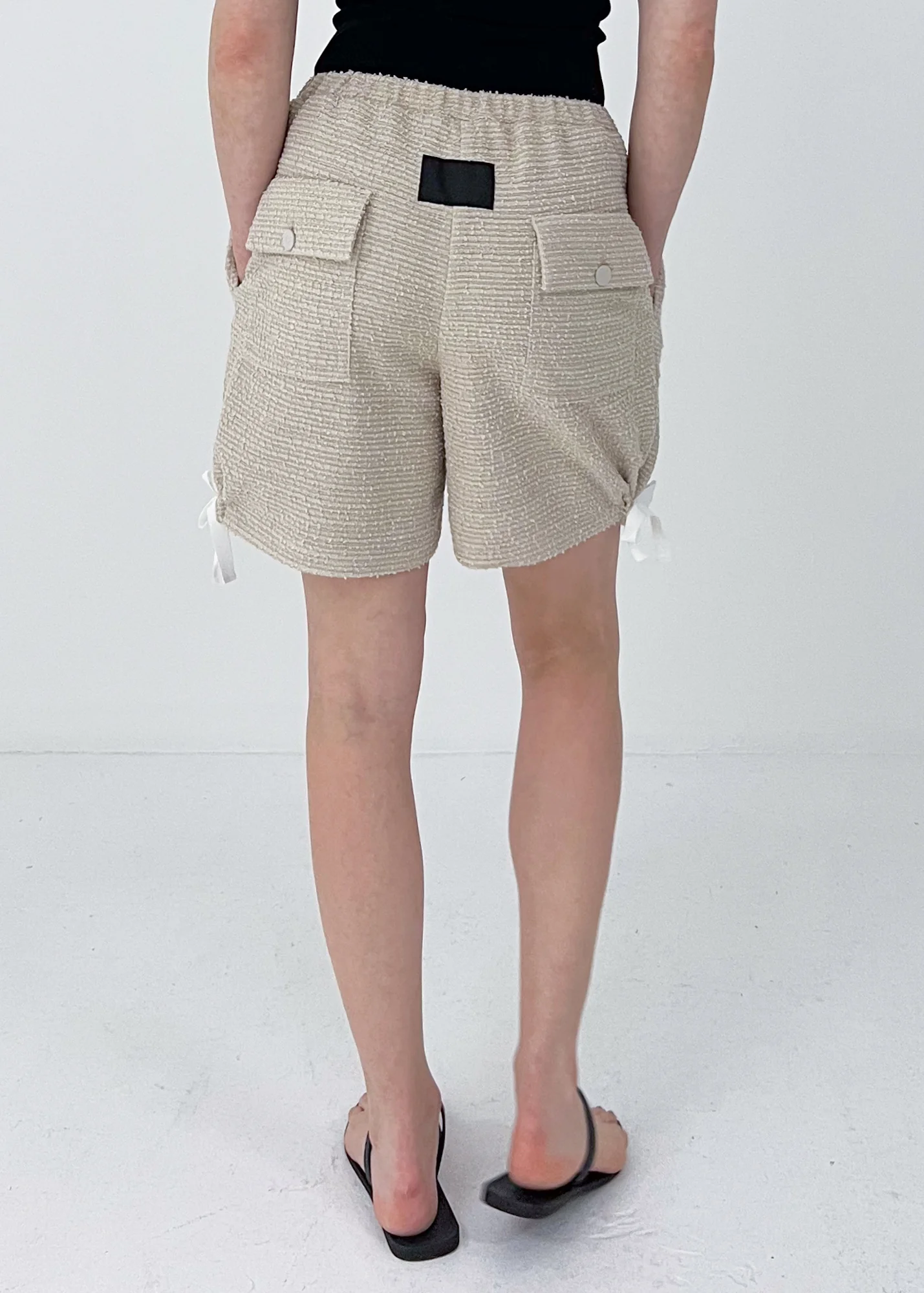 15 FELICITY SHORTS / BOUCLE INLAY KNITTING - C10 - Image 5