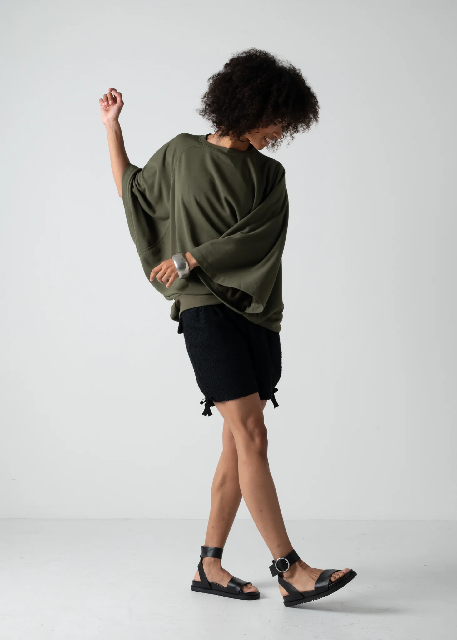 15 FELICITY SHORTS / BOUCLE INLAY KNITTING - C10 - Image 9