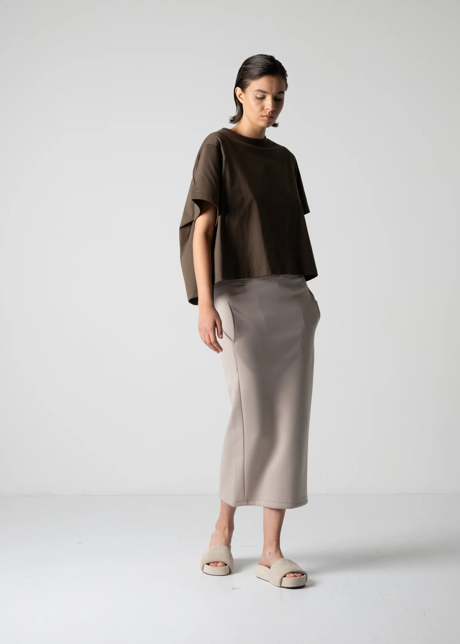 12 FIA SKIRT / DOUBLE AIR COTTON BLEND JERSEY - C12 - Image 10