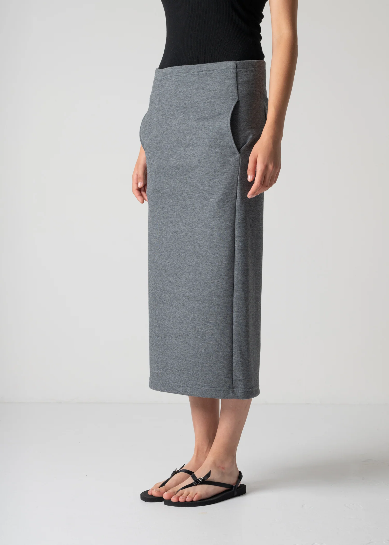 12 FIA SKIRT / DOUBLE AIR COTTON BLEND JERSEY - C12 - Image 4