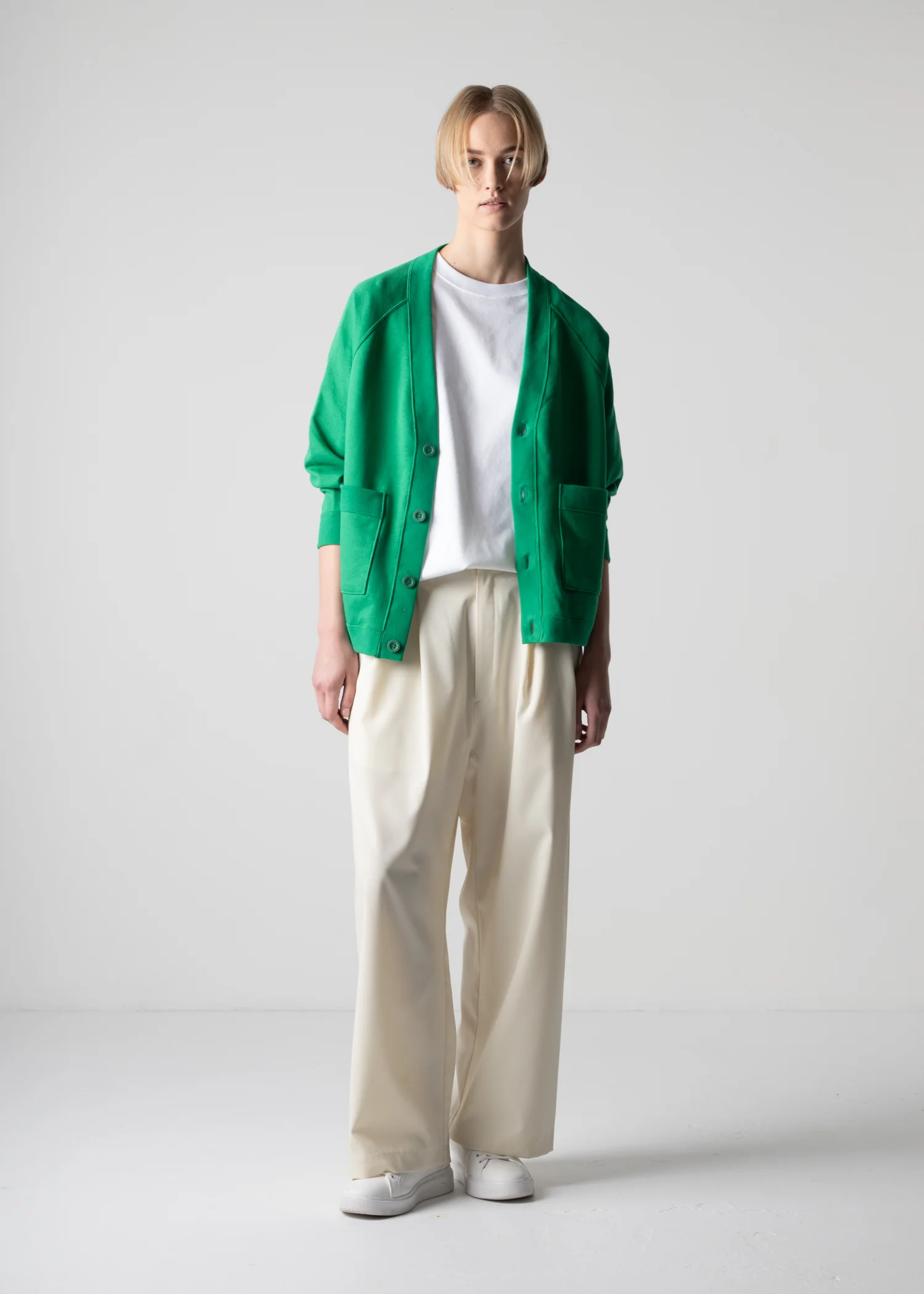 62 GAIL CARDIGAN / AEGEAN ORGANIC TERRY - C12 - Image 2