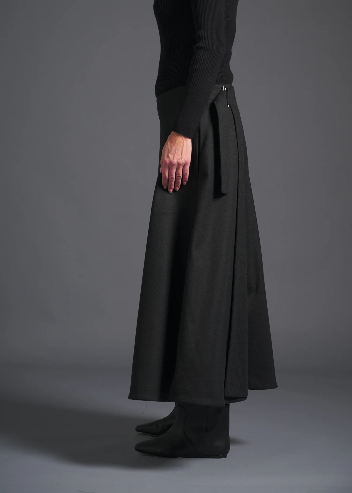 23 GEMMA FLARED SKIRT / SOFT FLANNEL JERSEY - C13 - Image 2