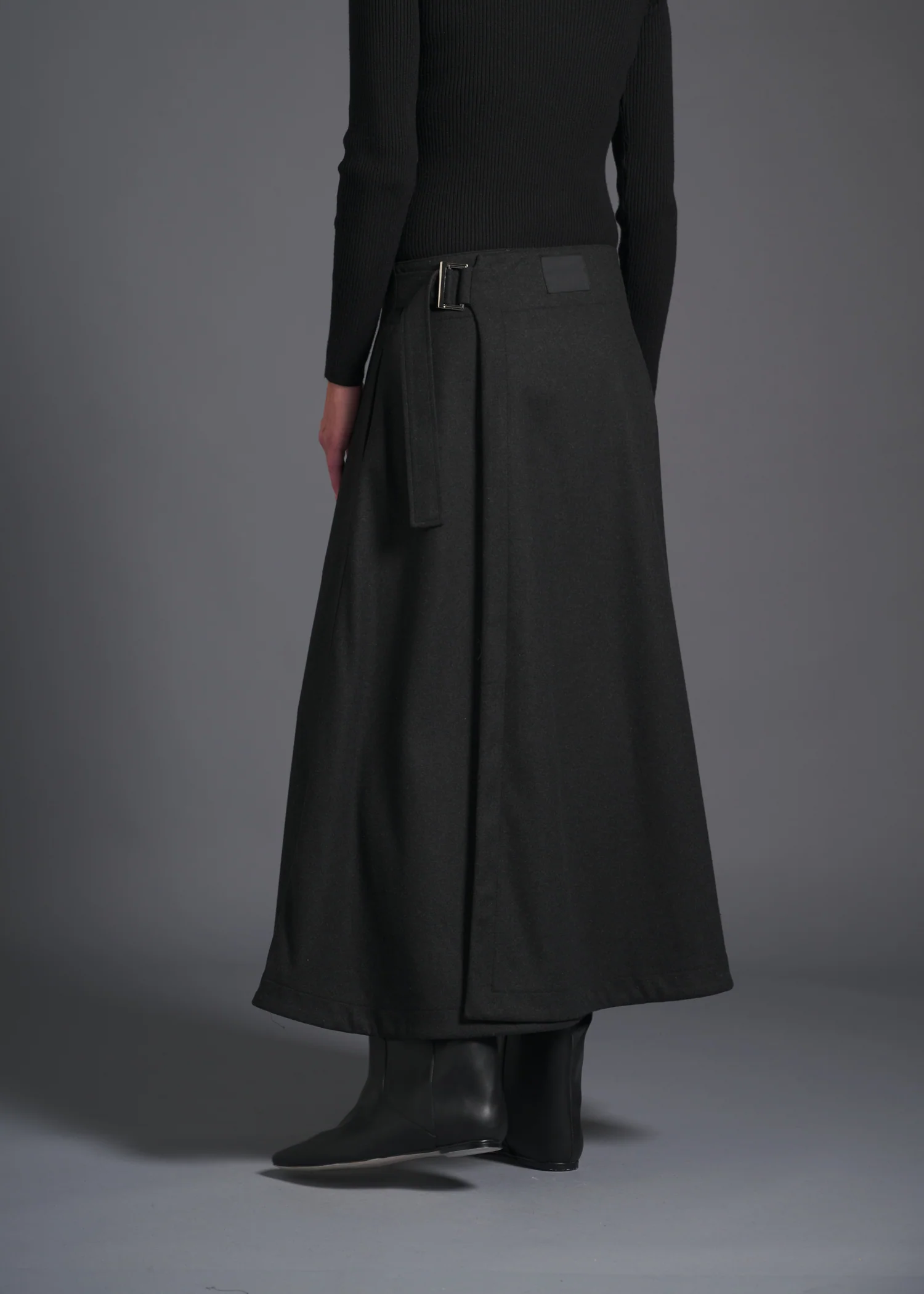 23 GEMMA FLARED SKIRT / SOFT FLANNEL JERSEY - C13 - Image 3