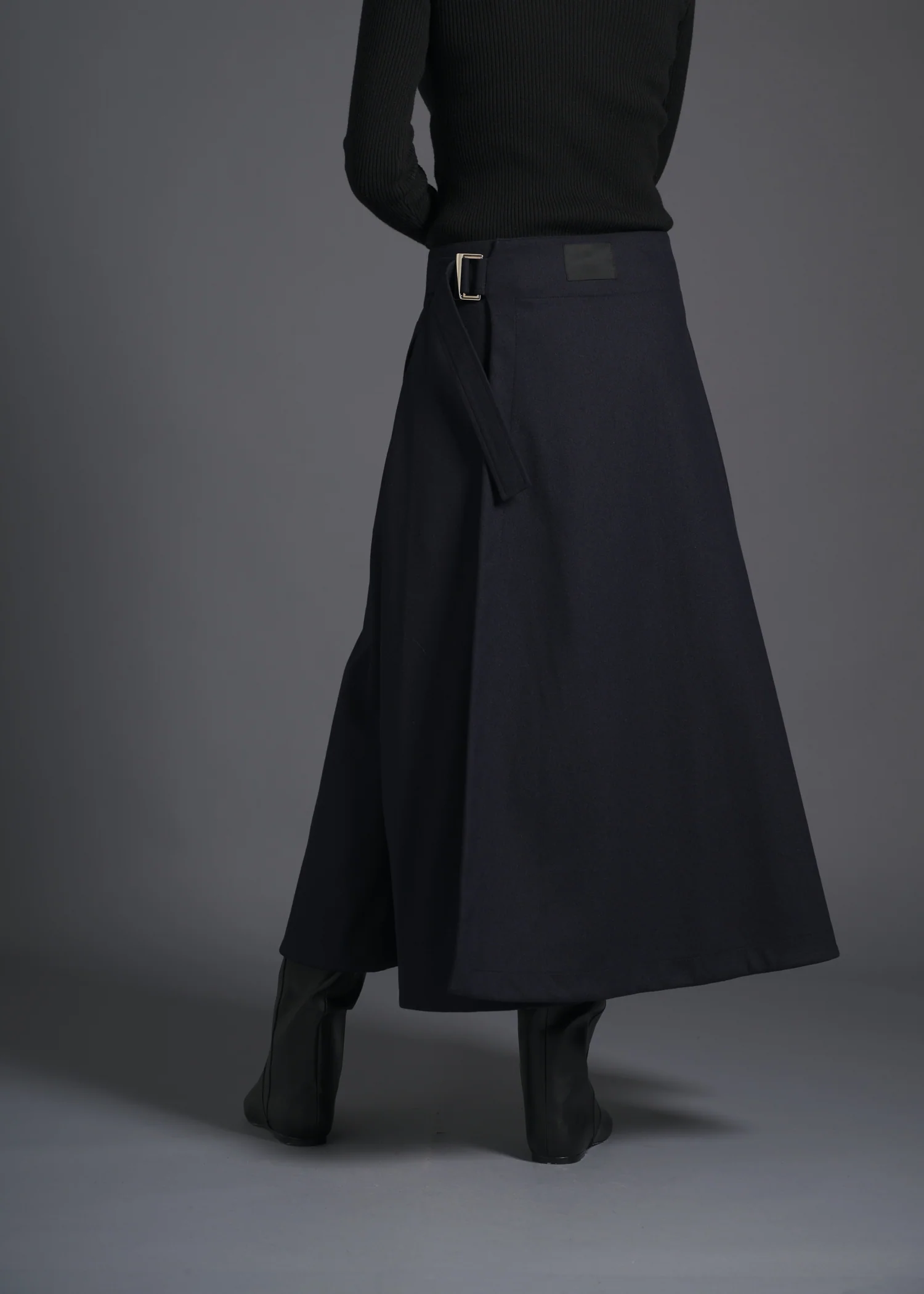 23 GEMMA FLARED SKIRT / SOFT FLANNEL JERSEY - C13 - Image 7