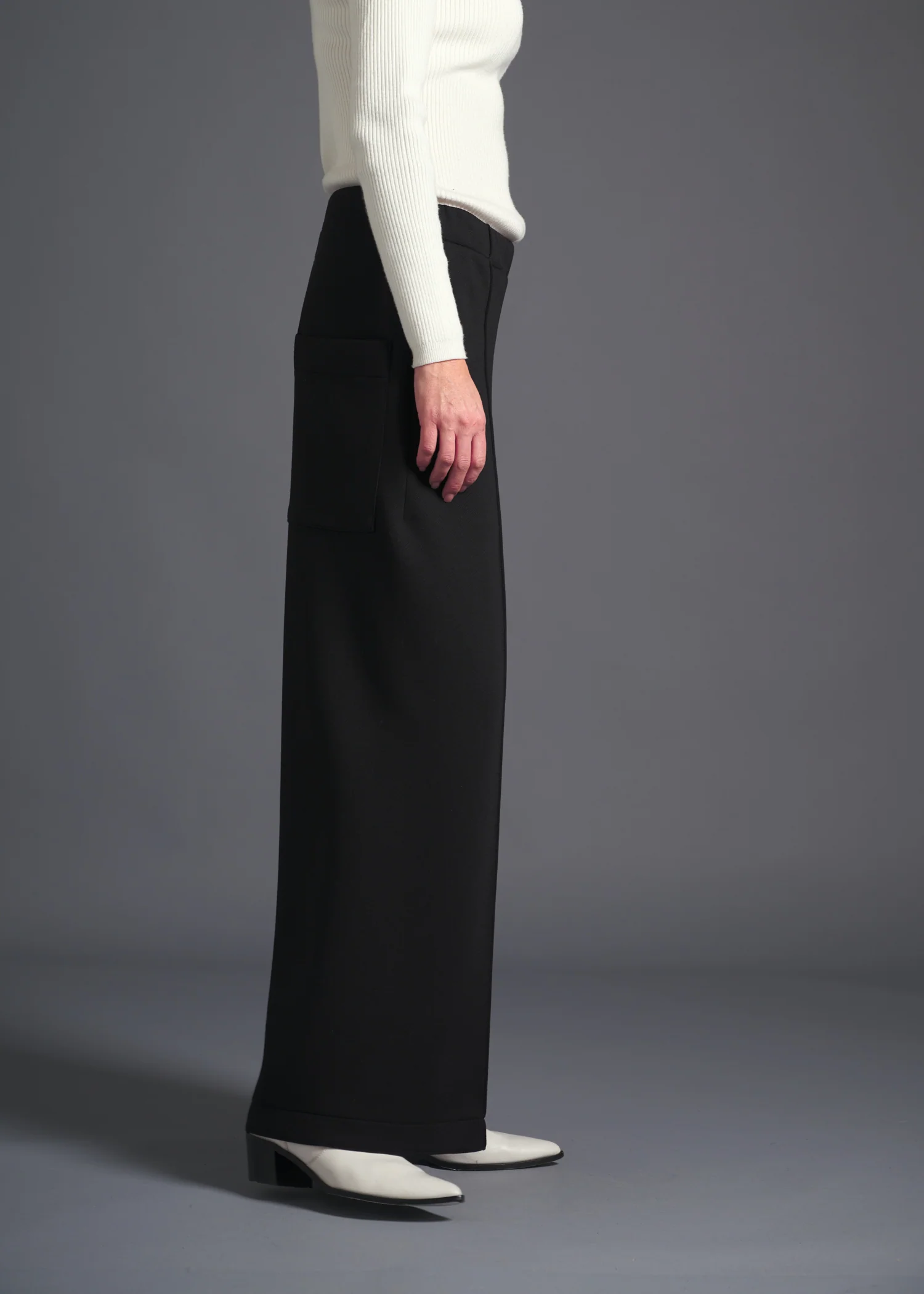 31 GENEVA WIDE LEG TROUSERS / AIRLY COCOON TWILL - C13 - Image 7