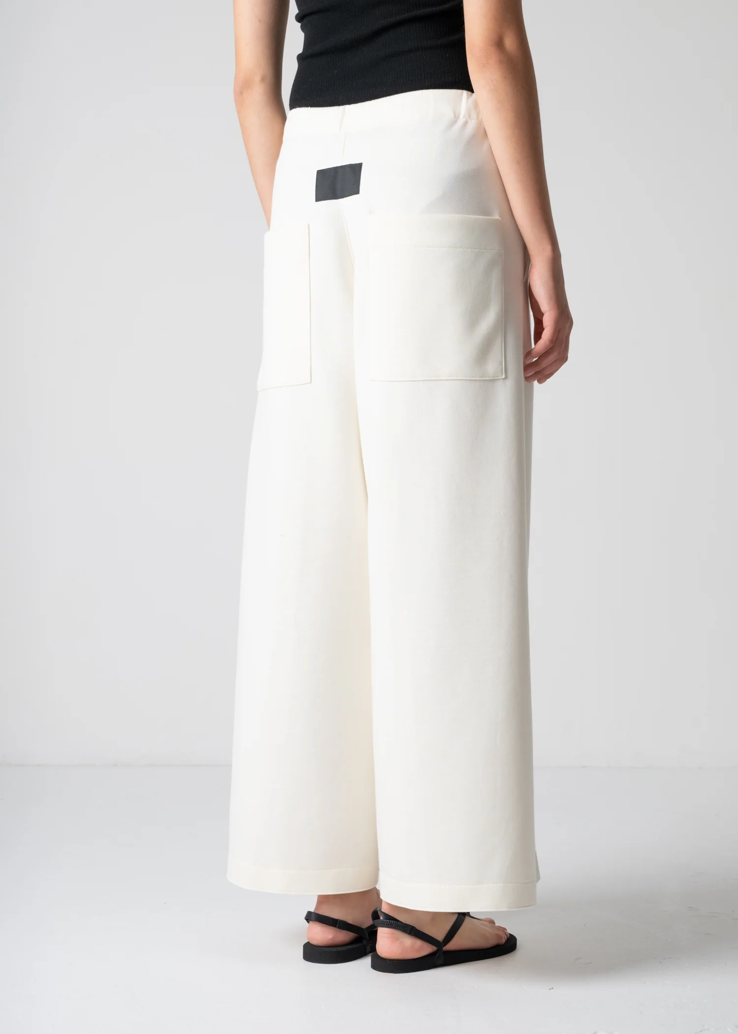 13 GENEVA WIDELEG TROUSERS / DOUBLE AIR COTTON BLEND JERSEY - C12 - Image 14