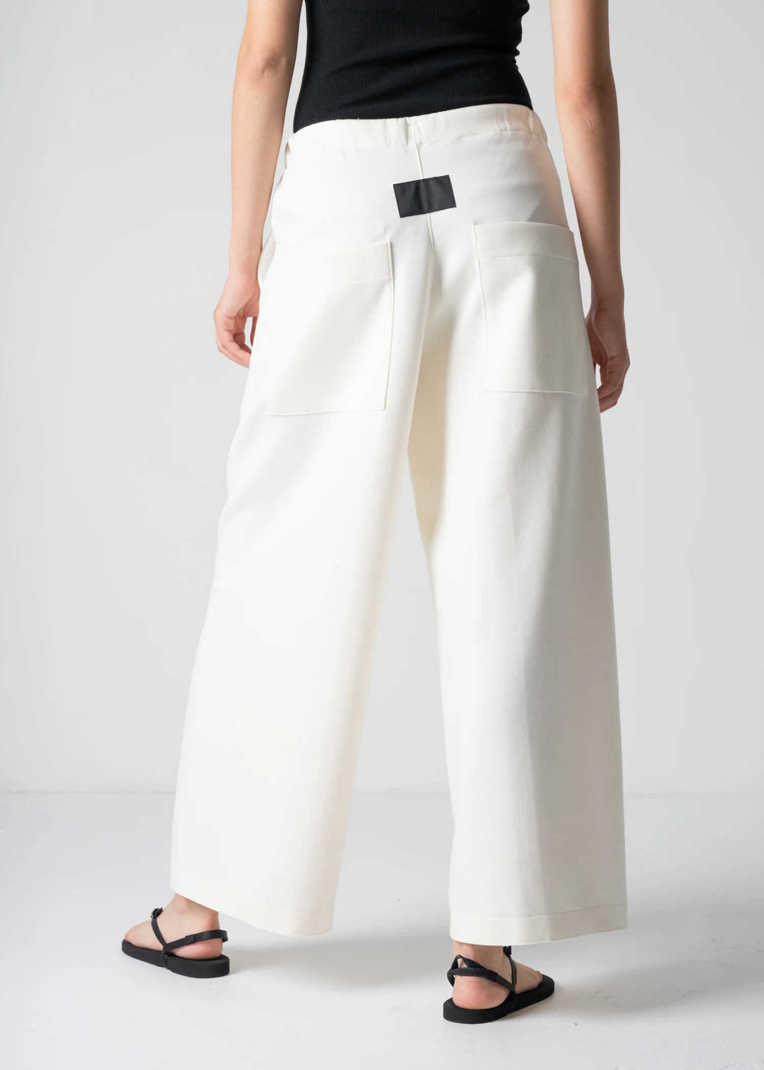 13 GENEVA WIDELEG TROUSERS / DOUBLE AIR COTTON BLEND JERSEY - C12 - Image 15