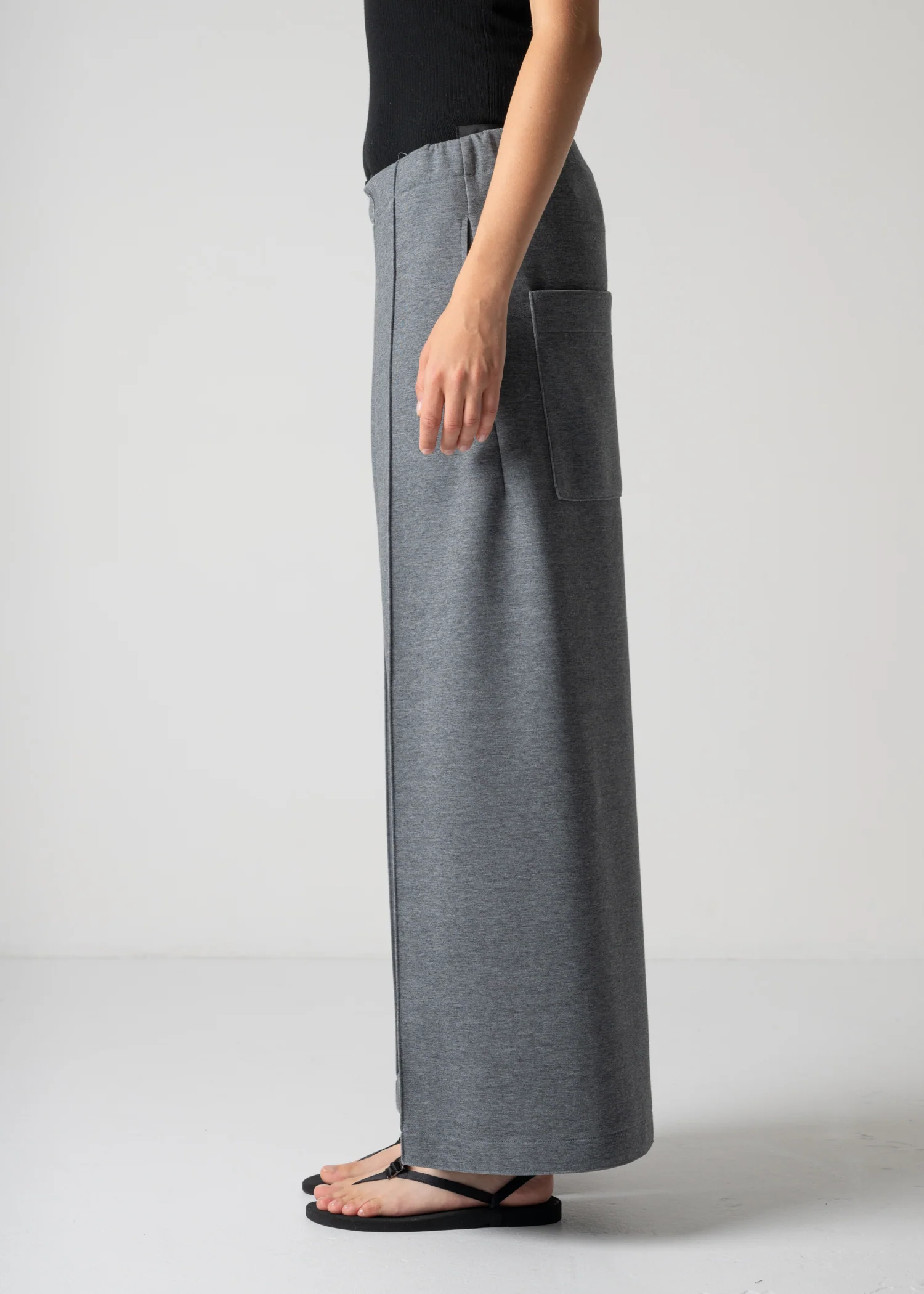 13 GENEVA WIDELEG TROUSERS / DOUBLE AIR COTTON BLEND JERSEY - C12 - Image 21