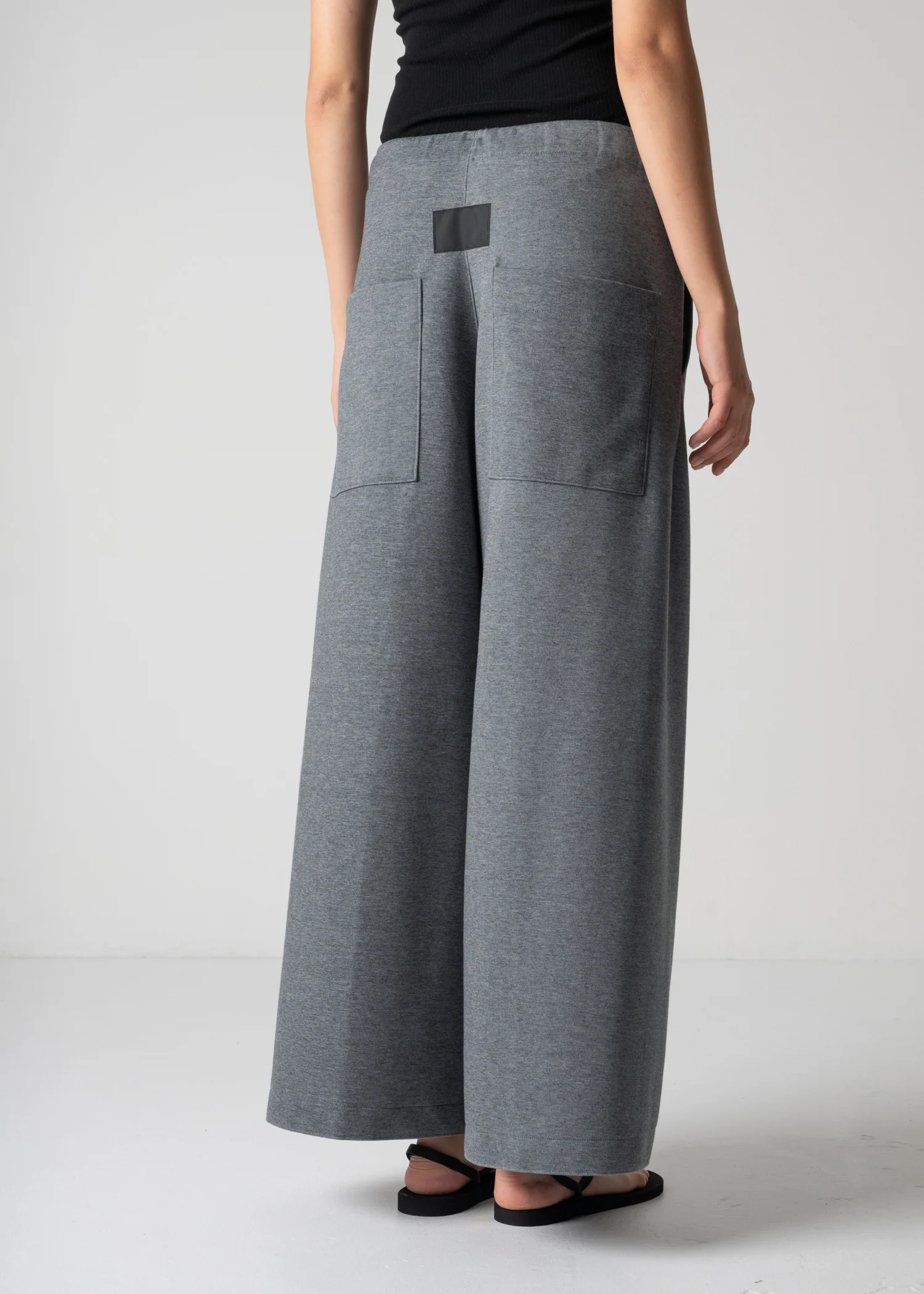 13 GENEVA WIDELEG TROUSERS / DOUBLE AIR COTTON BLEND JERSEY - C12 - Image 23