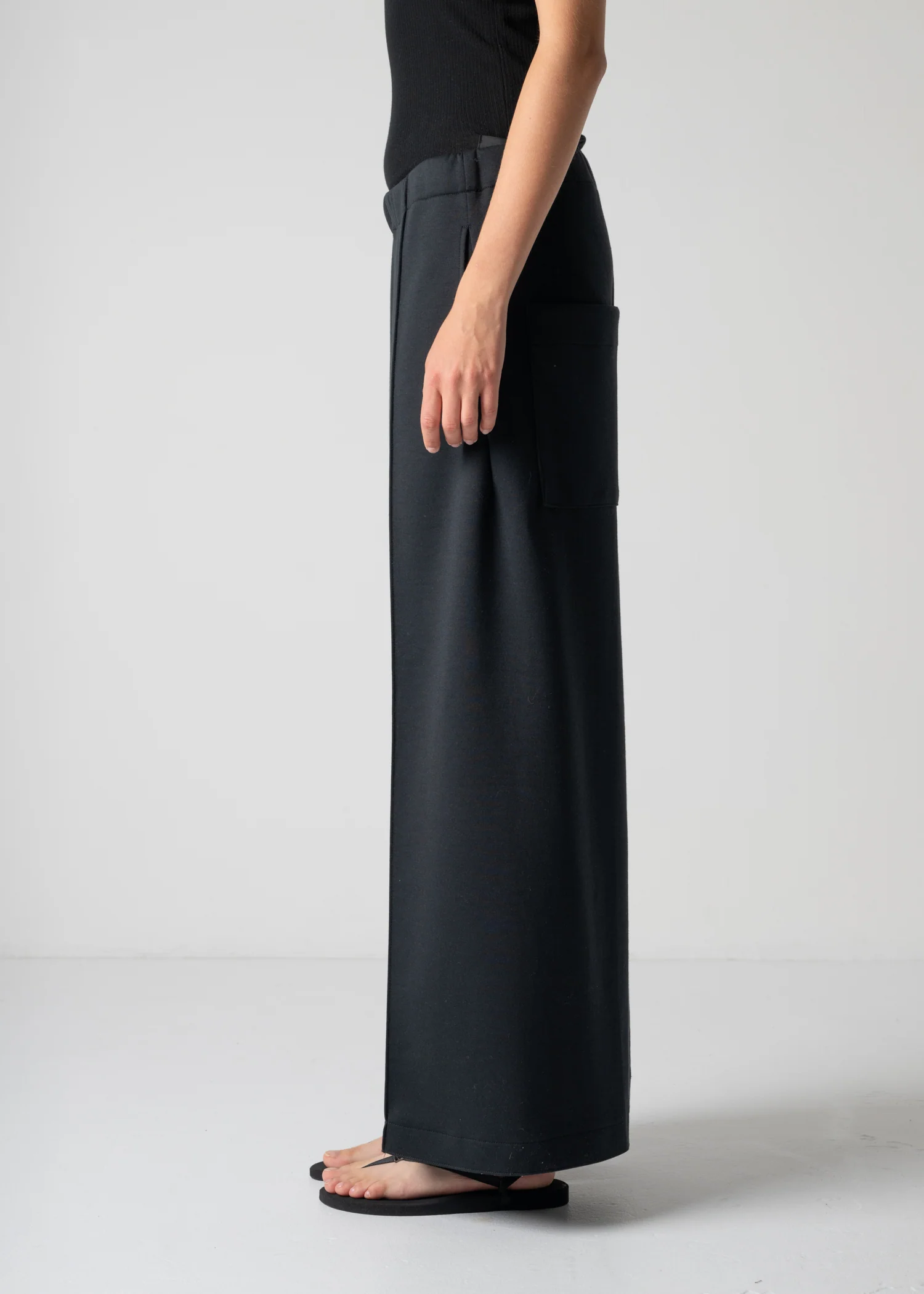 13 GENEVA WIDELEG TROUSERS / DOUBLE AIR COTTON BLEND JERSEY - C12 - Image 29