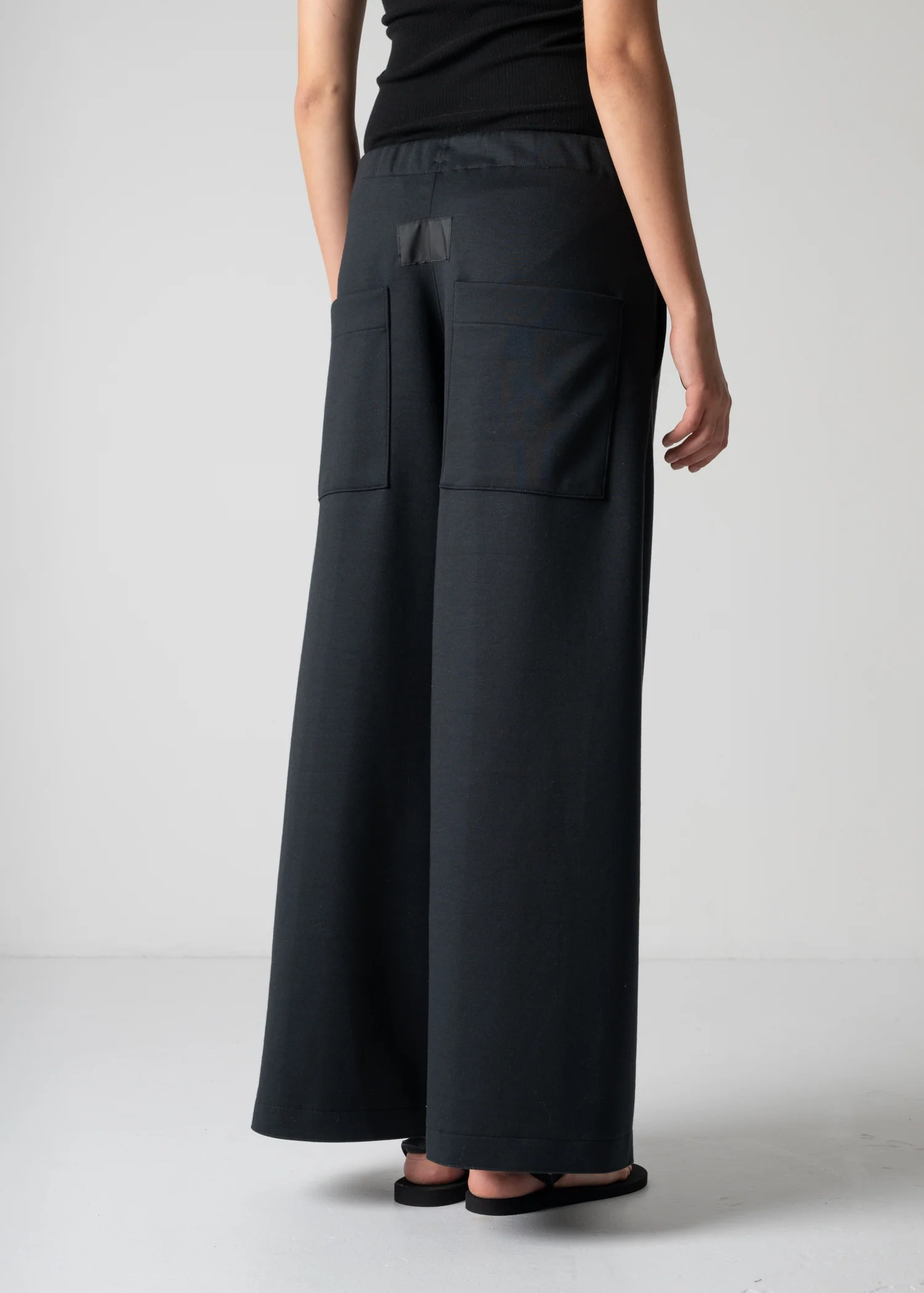 13 GENEVA WIDELEG TROUSERS / DOUBLE AIR COTTON BLEND JERSEY - C12 - Image 30