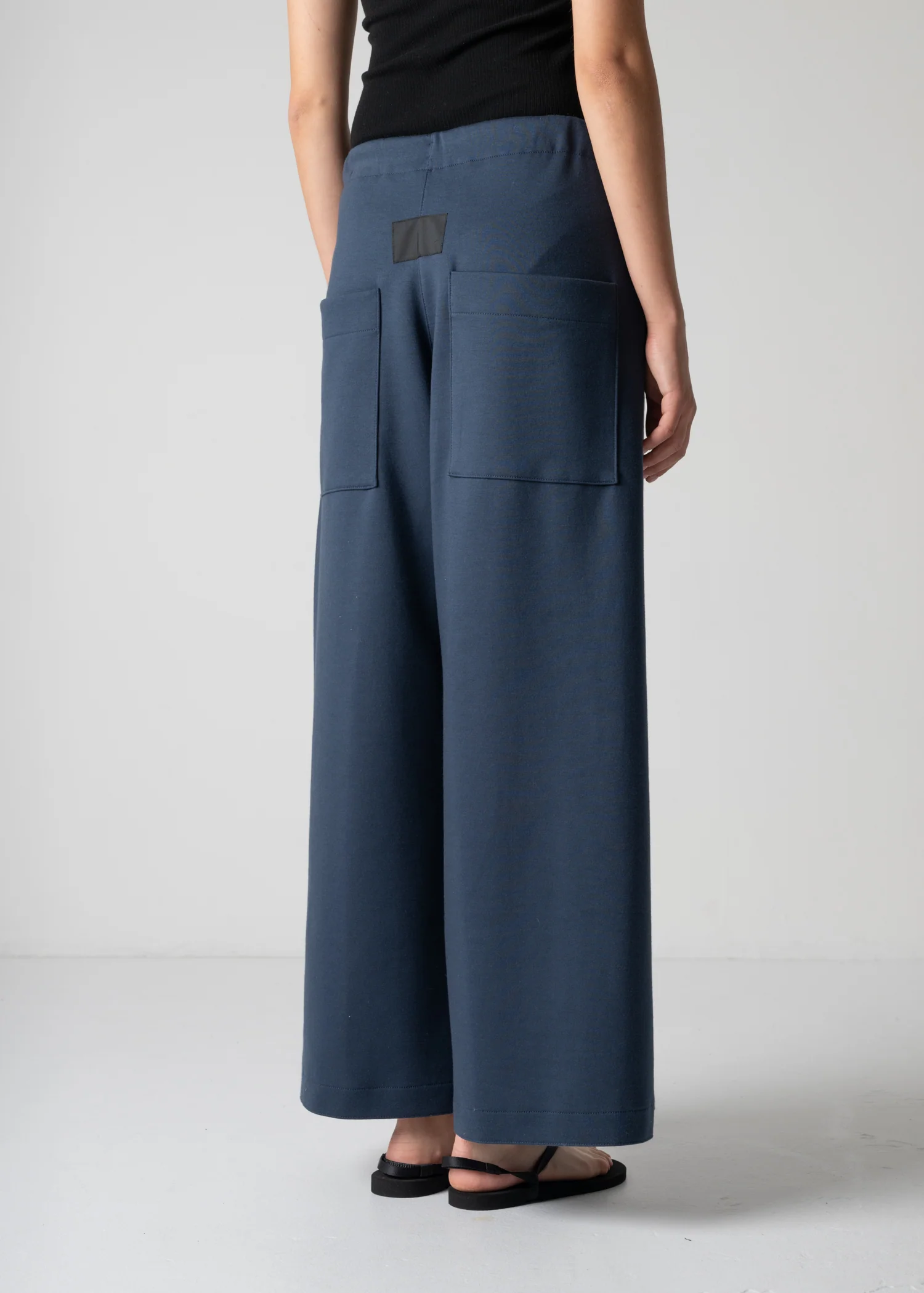 13 GENEVA WIDELEG TROUSERS / DOUBLE AIR COTTON BLEND JERSEY - C12 - Image 7