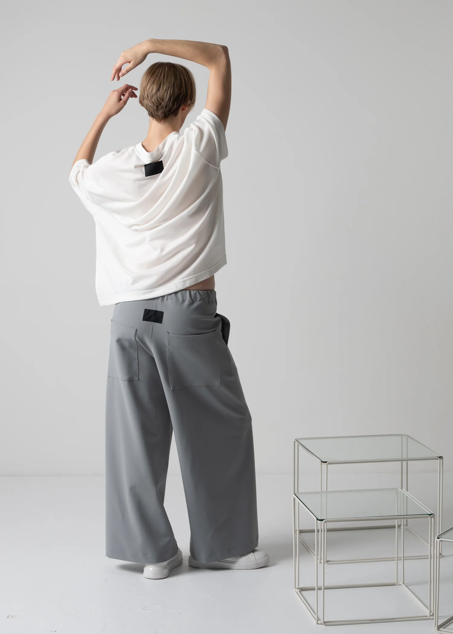 GENEVA WIDELEG TROUSERS / HIGH DENSITY 2WAY STRETCH - ONLINE STORE EXCLUSIVE - Image 13