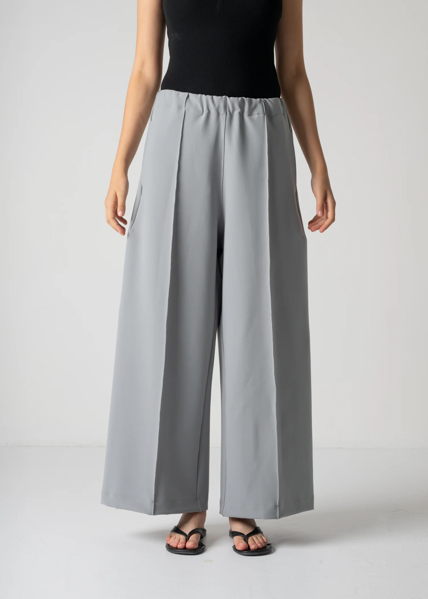 GENEVA WIDELEG TROUSERS / HIGH DENSITY 2WAY STRETCH - ONLINE STORE EXCLUSIVE - Image 14