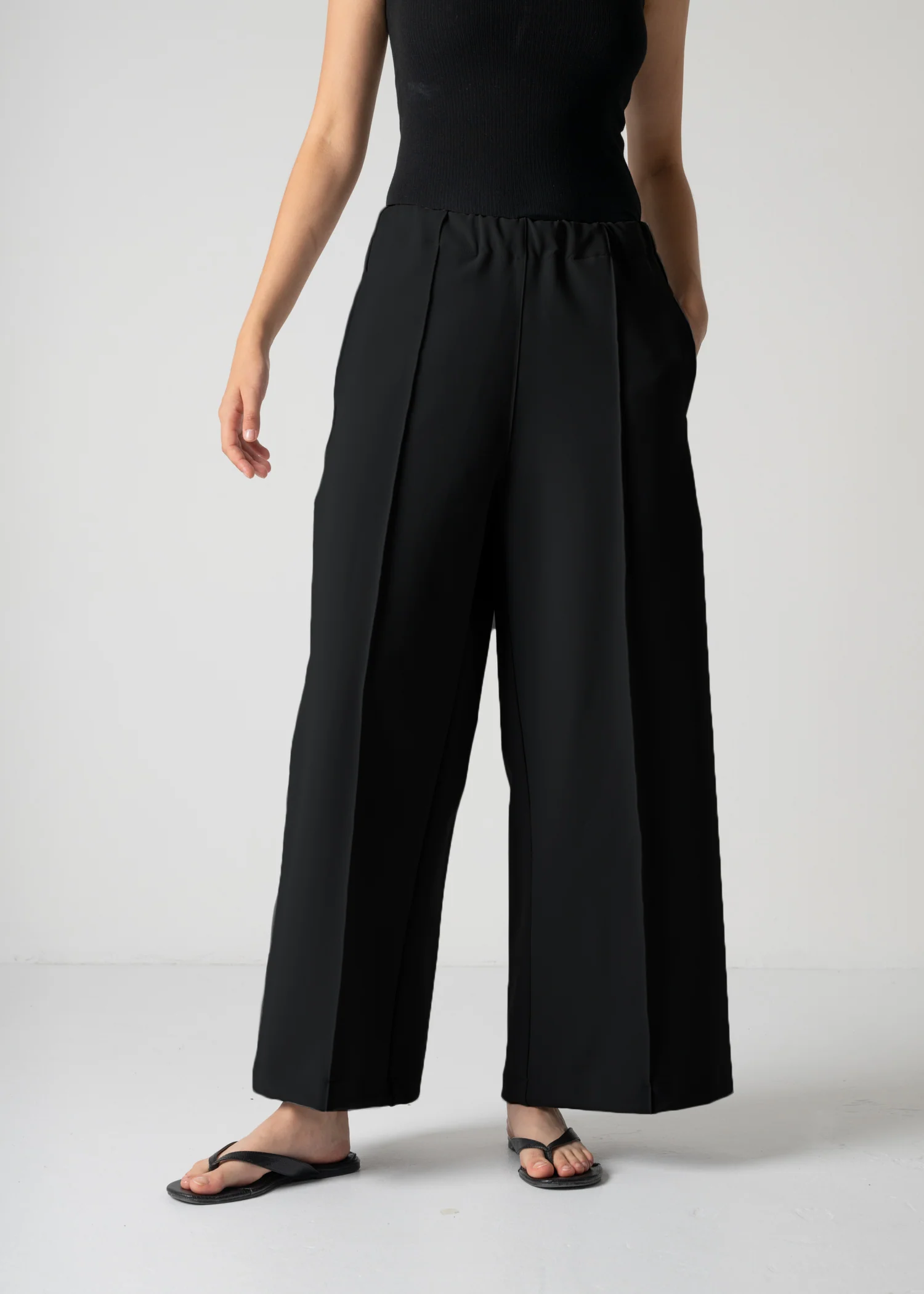 GENEVA WIDELEG TROUSERS / HIGH DENSITY 2WAY STRETCH - ONLINE STORE EXCLUSIVE - Image 24