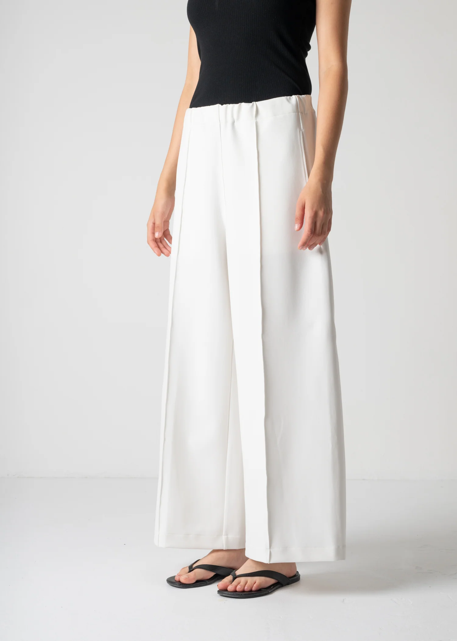 GENEVA WIDELEG TROUSERS / HIGH DENSITY 2WAY STRETCH - ONLINE STORE EXCLUSIVE - Image 5