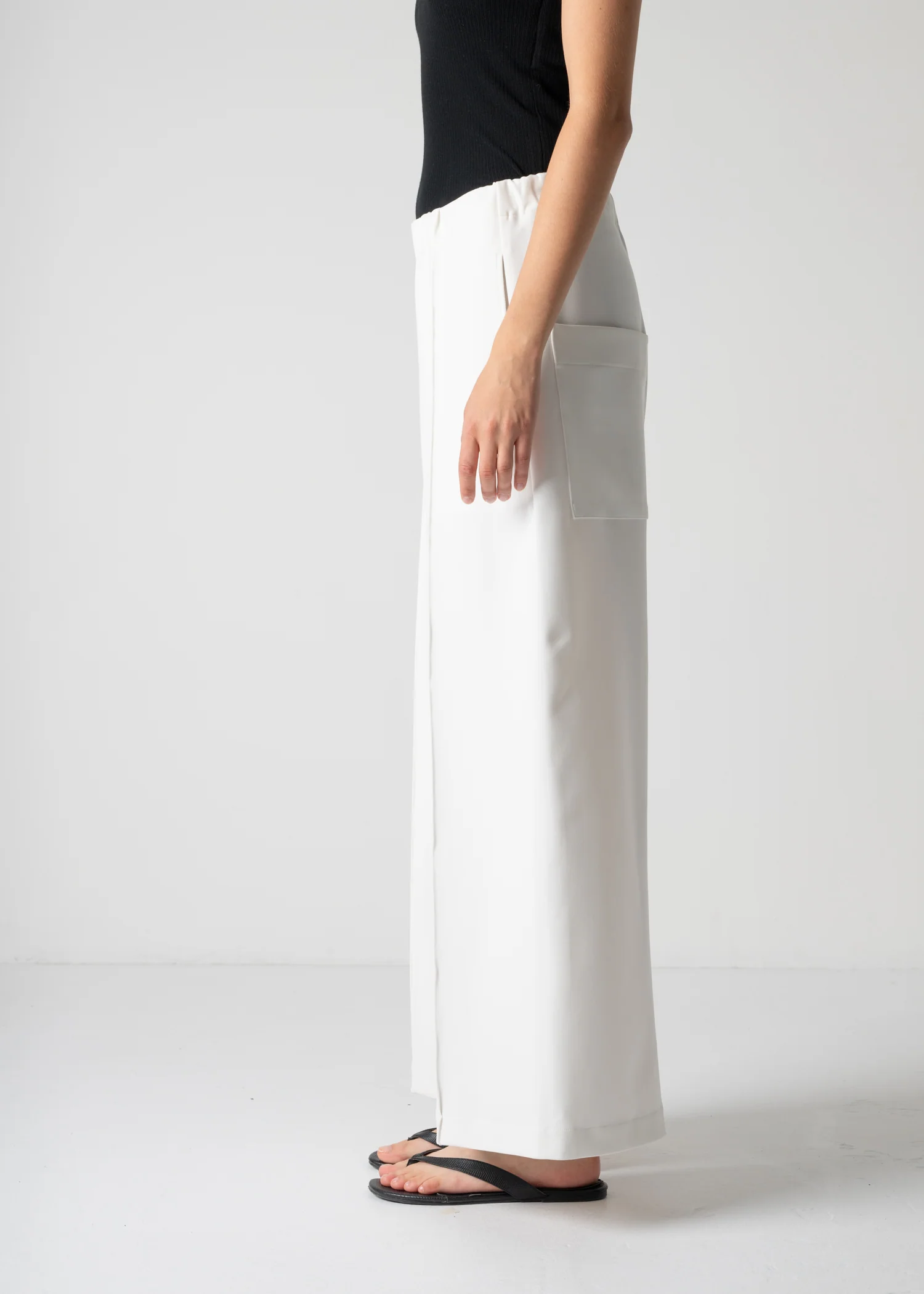 GENEVA WIDELEG TROUSERS / HIGH DENSITY 2WAY STRETCH - ONLINE STORE EXCLUSIVE - Image 6