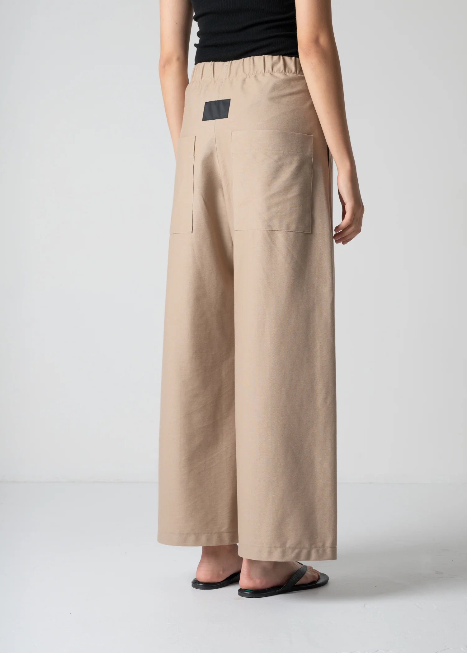 15 GENEVA WIDELEG TROUSERS / LIGHT DENIM-LOOK JERSEY - C12 - Image 14
