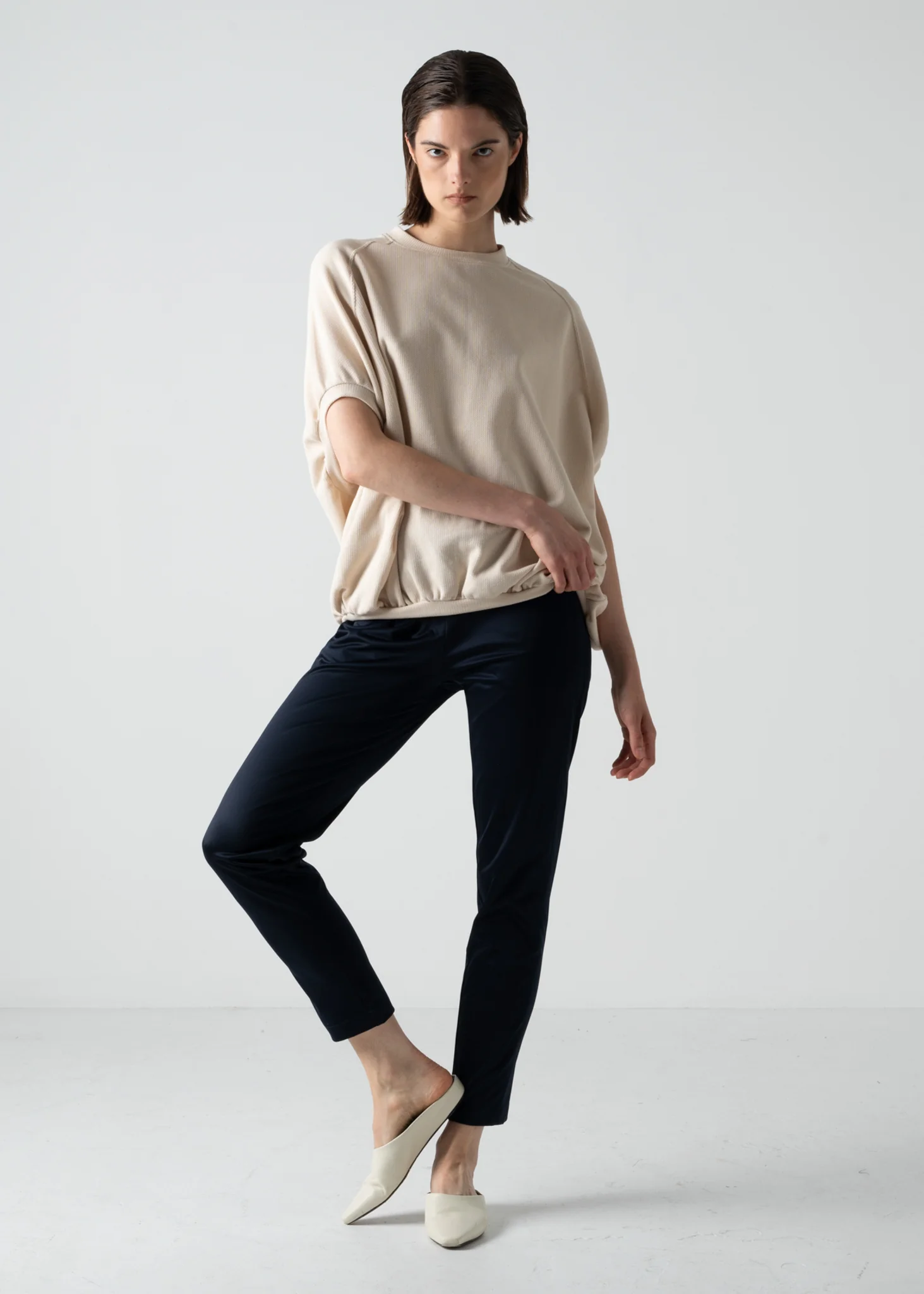 37 HAIDEN TUXEDO LEGGINGS / SILKY SATIN JERSEY - C10 - Image 10