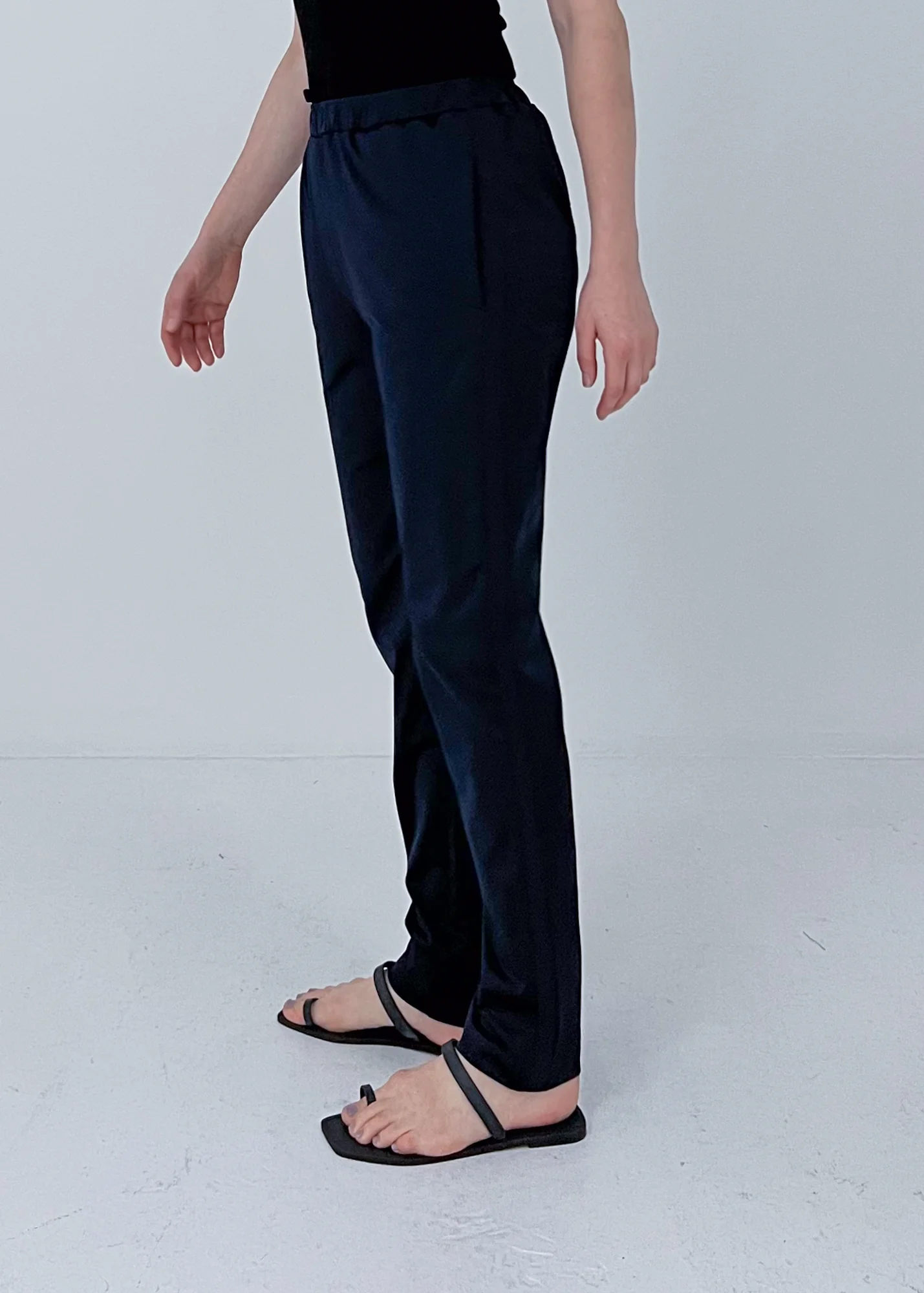 37 HAIDEN TUXEDO LEGGINGS / SILKY SATIN JERSEY - C10 - Image 12