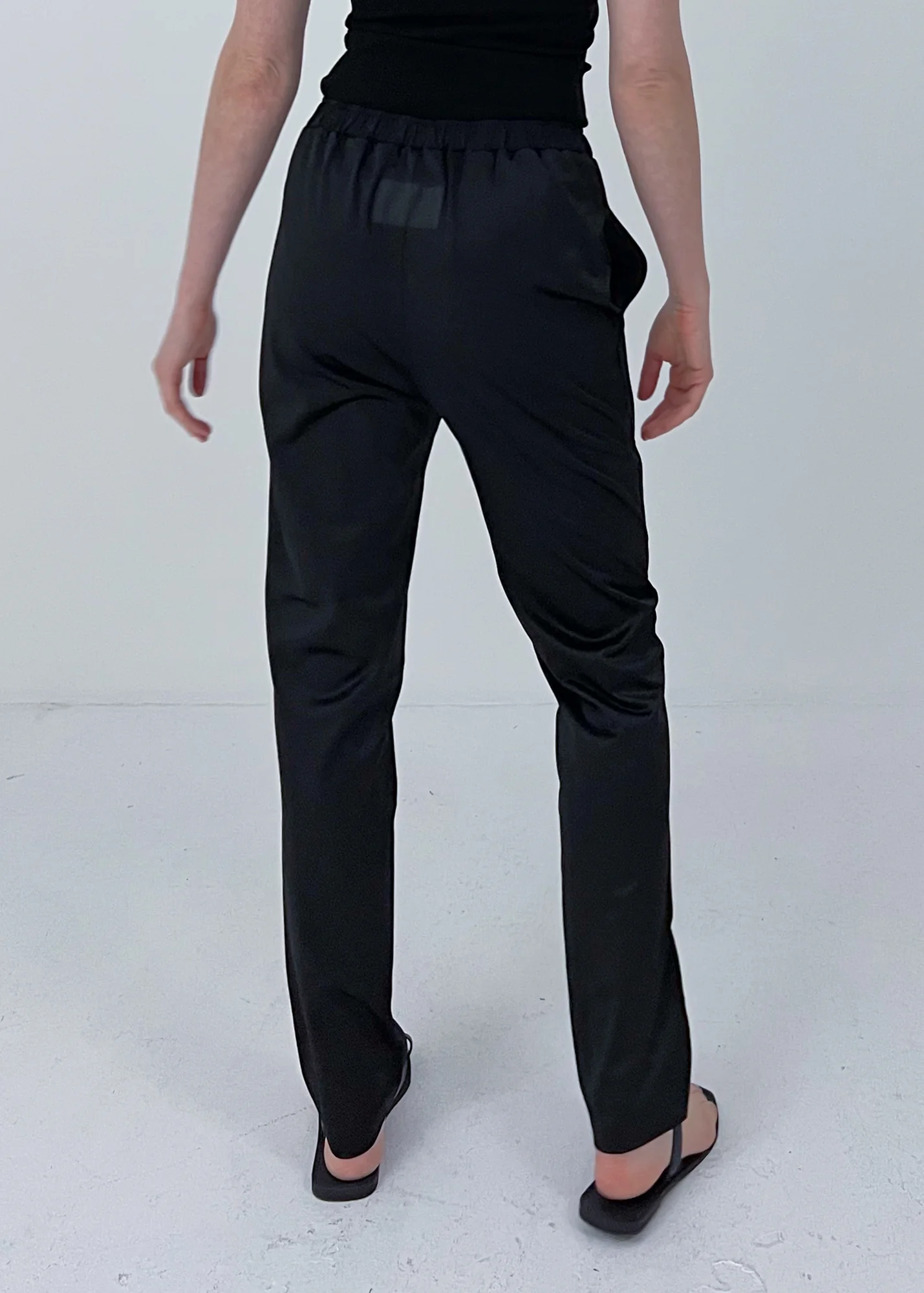 37 HAIDEN TUXEDO LEGGINGS / SILKY SATIN JERSEY - C10 - Image 29