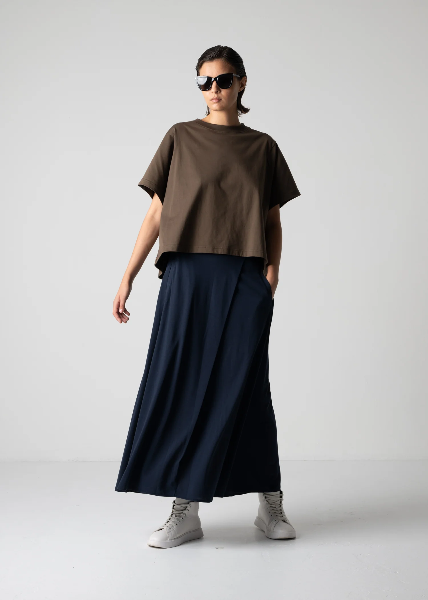 53 HALO SEMI-FLARE SKIRT / RECYCLE PE JERSEY - C12 - Image 10