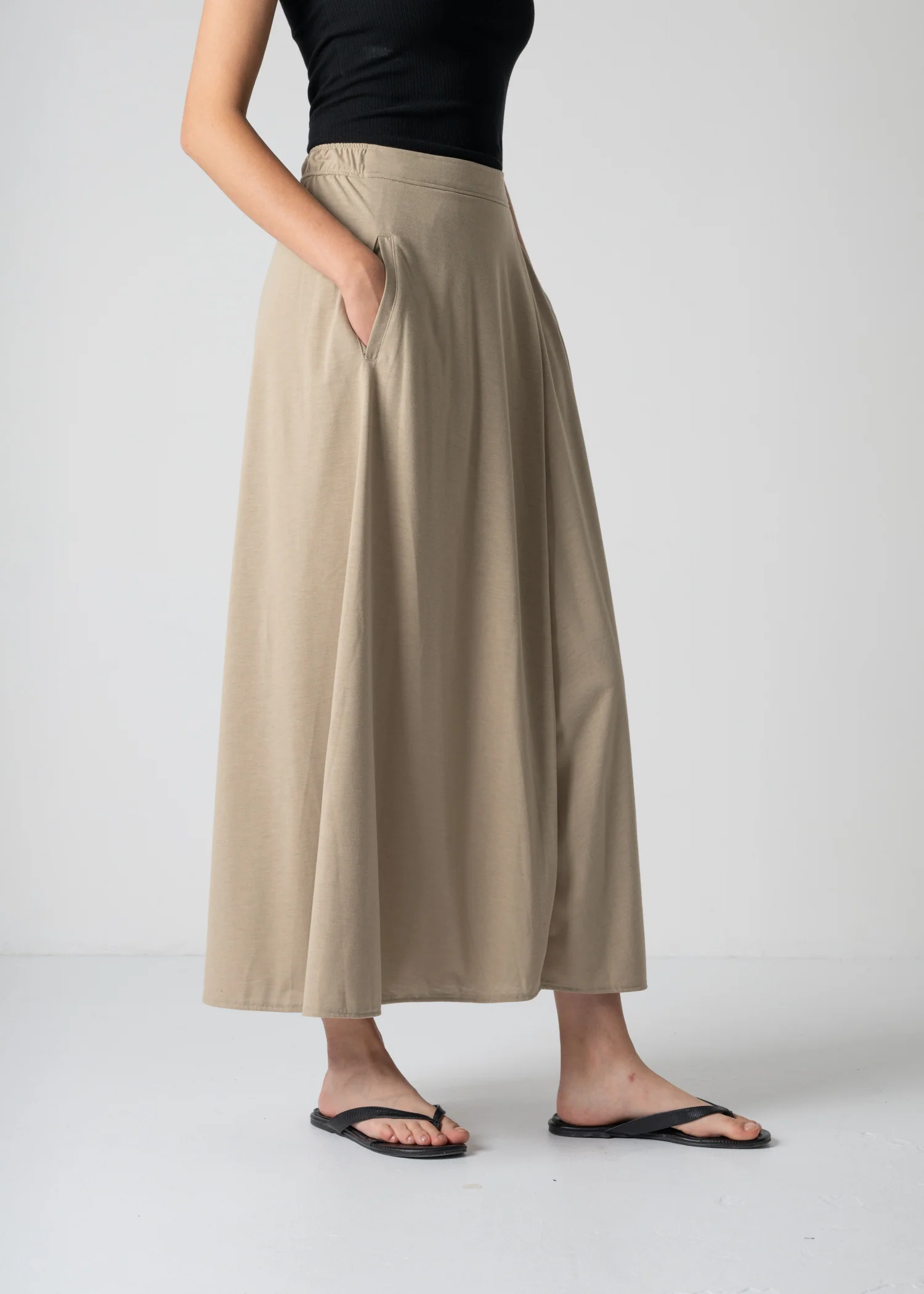 53 HALO SEMI-FLARE SKIRT / RECYCLE PE JERSEY - C12 - Image 21