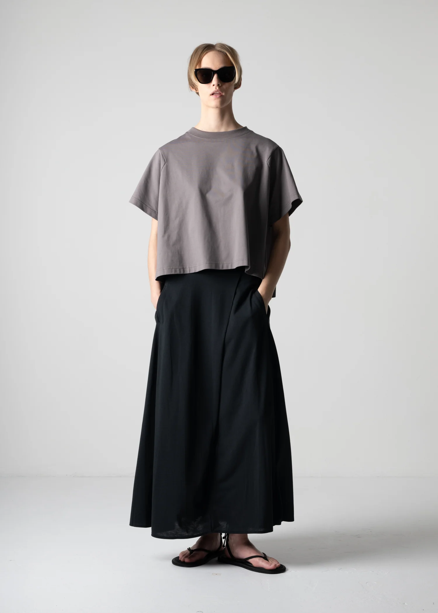 53 HALO SEMI-FLARE SKIRT / RECYCLE PE JERSEY - C12 - Image 27
