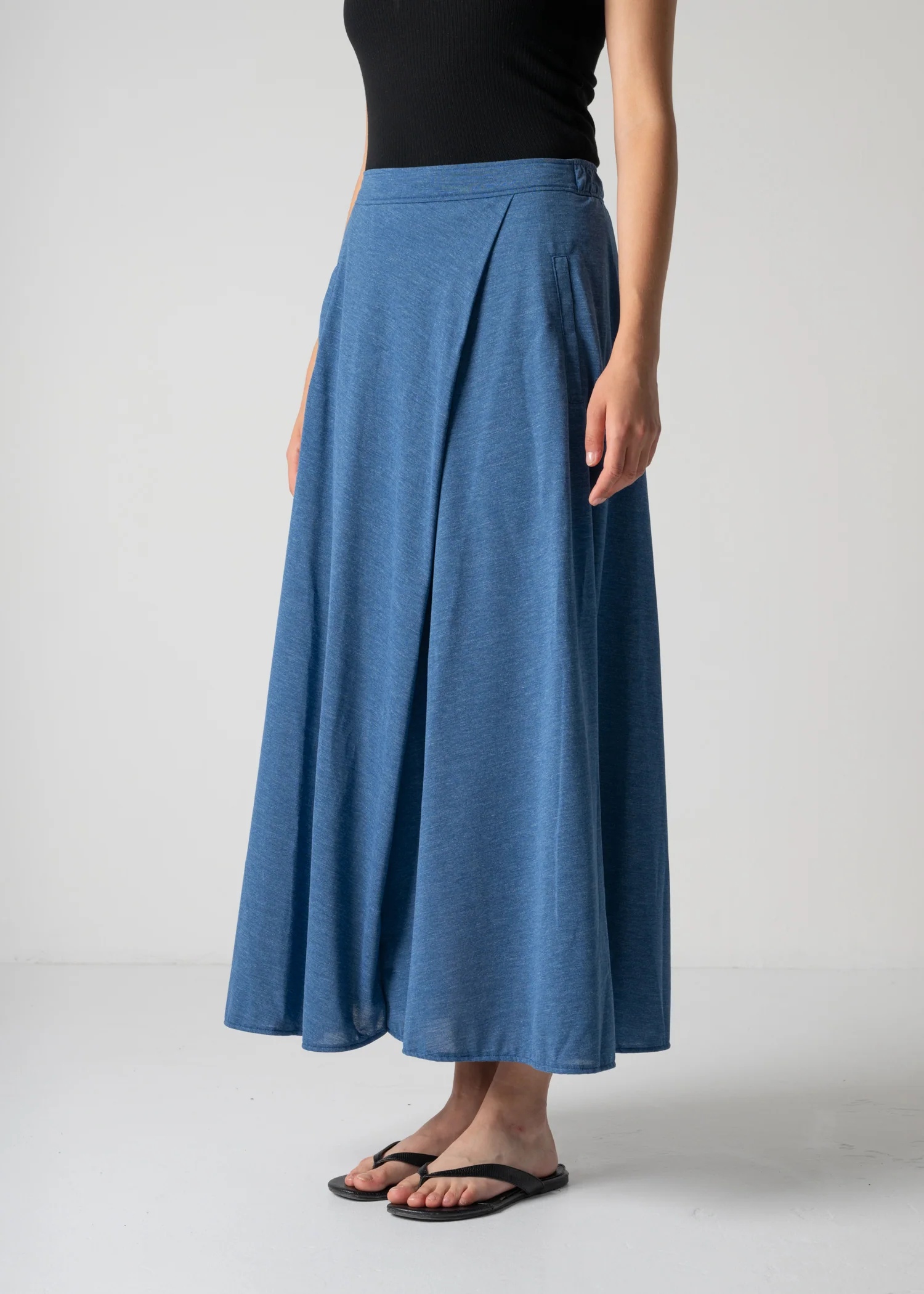 53 HALO SEMI-FLARE SKIRT / RECYCLE PE JERSEY - C12 - Image 4