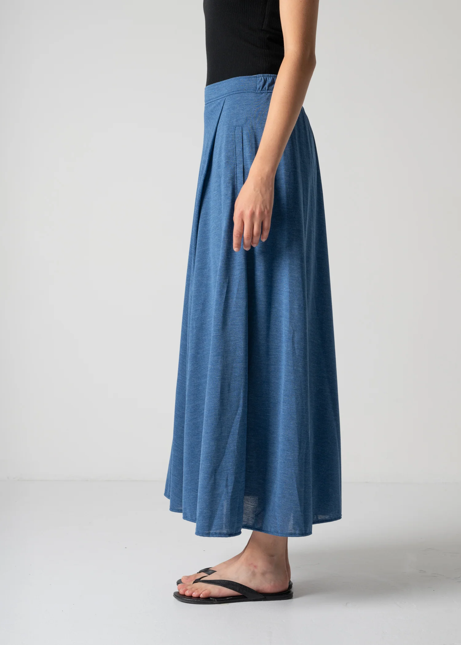 53 HALO SEMI-FLARE SKIRT / RECYCLE PE JERSEY - C12 - Image 5