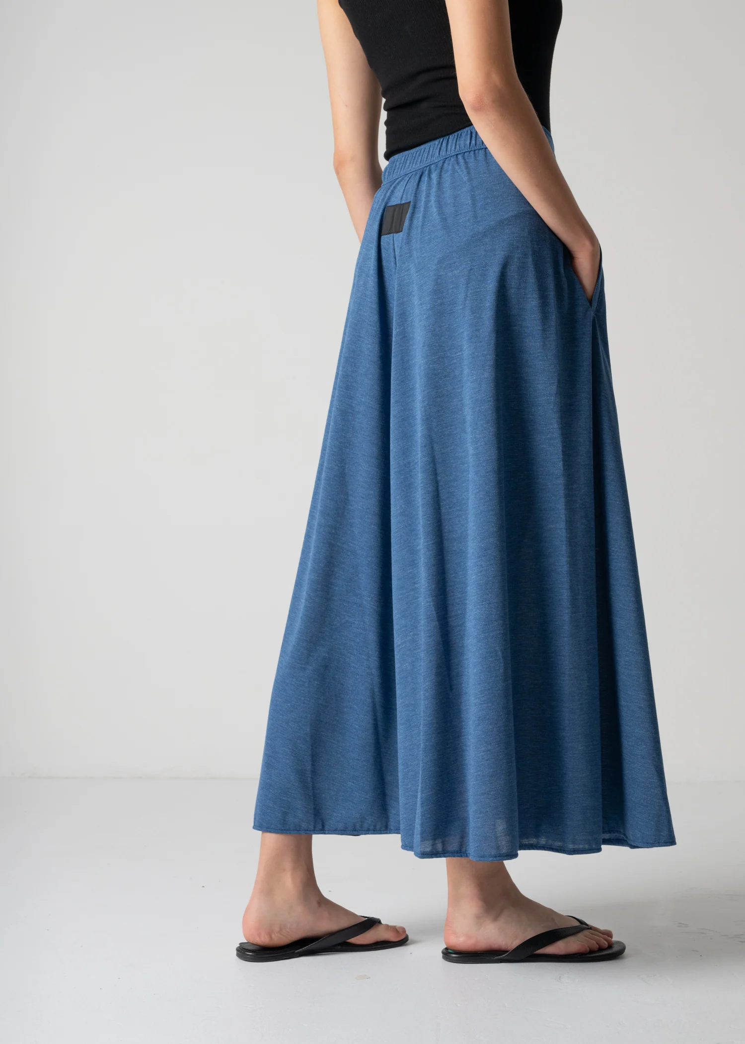 53 HALO SEMI-FLARE SKIRT / RECYCLE PE JERSEY - C12 - Image 7