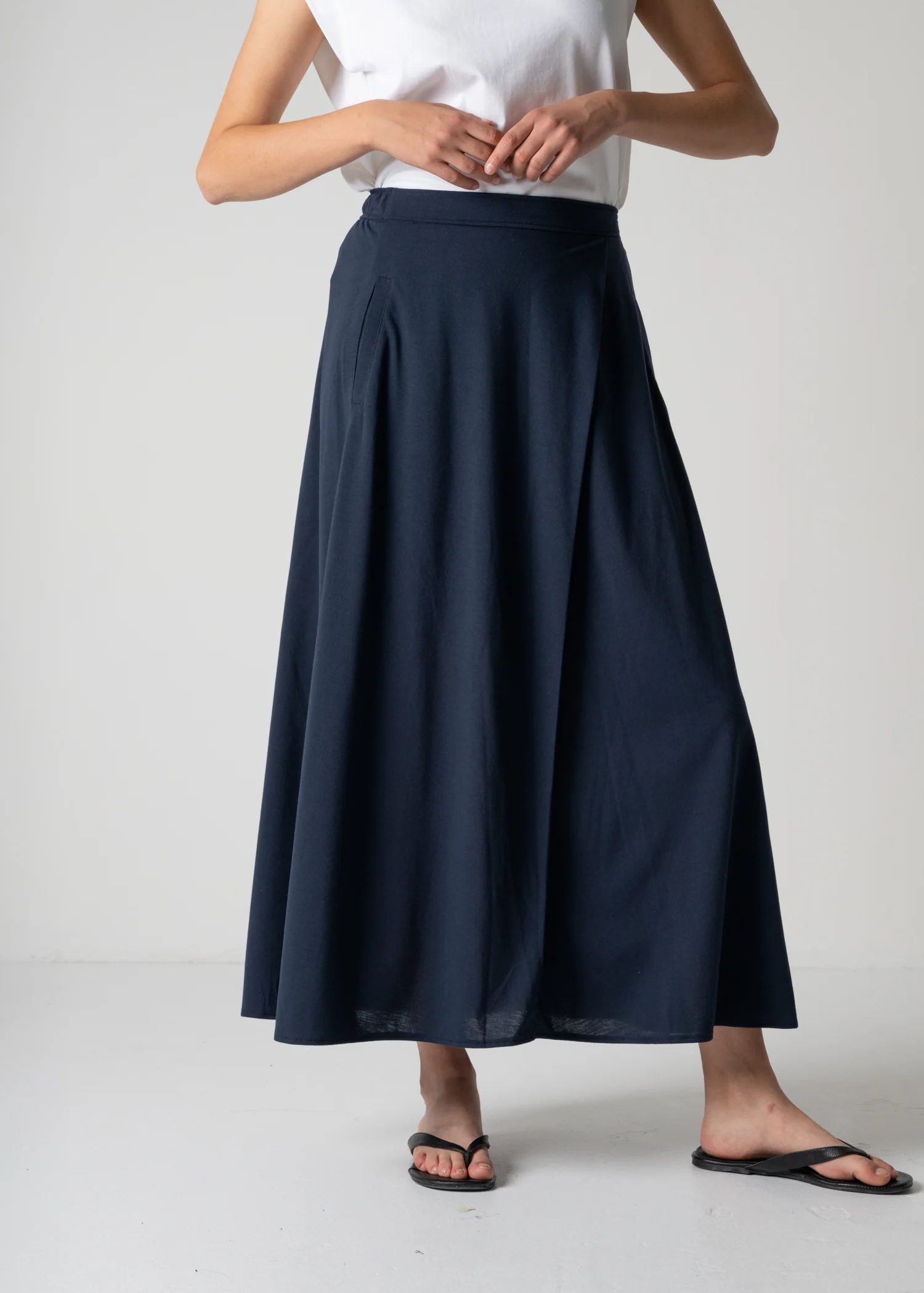 53 HALO SEMI-FLARE SKIRT / RECYCLE PE JERSEY - C12 - Image 9