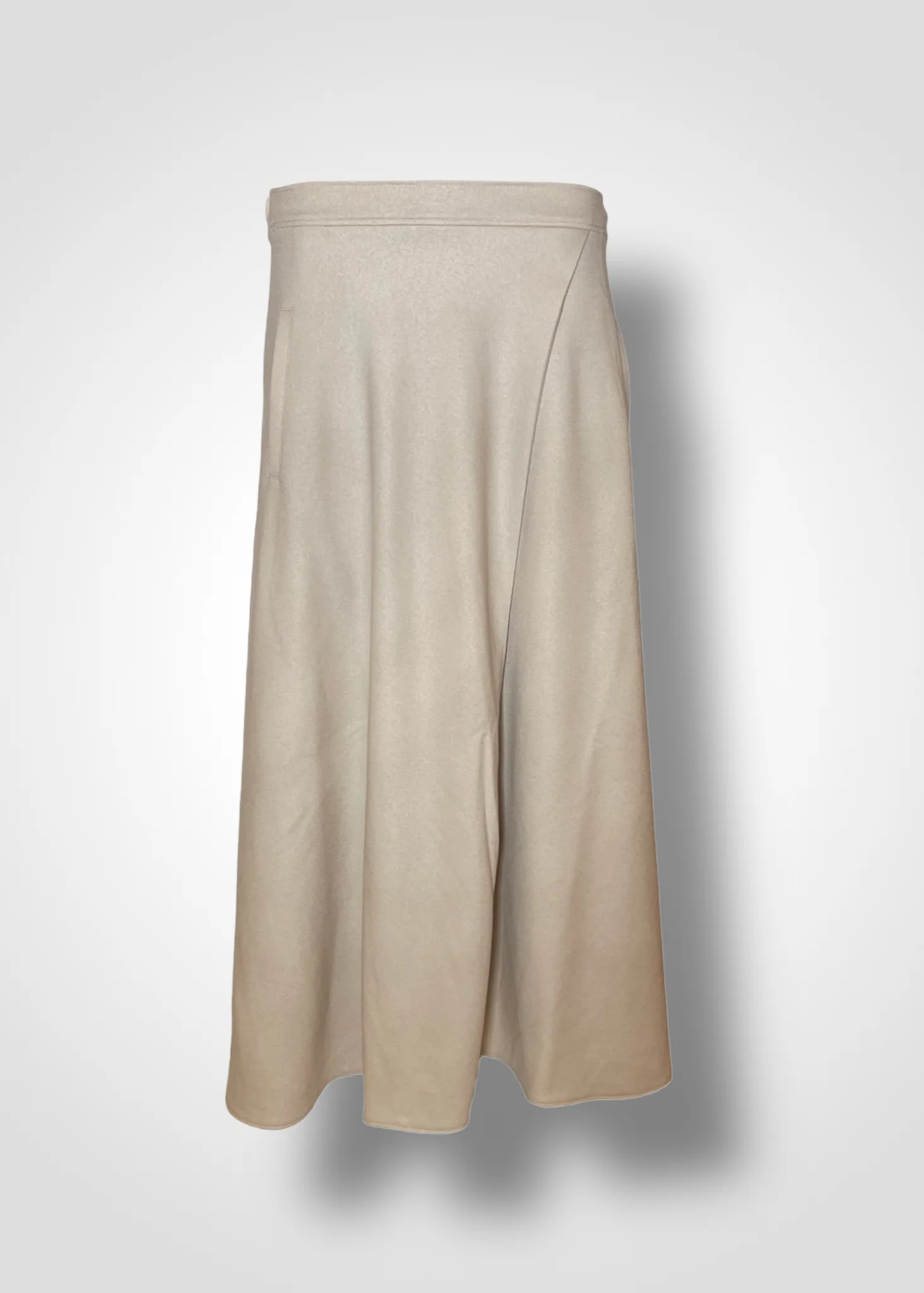 HALO SEMI-FLARE SKIRT / WOOL MILLED JERSEY - C9 - Image 17