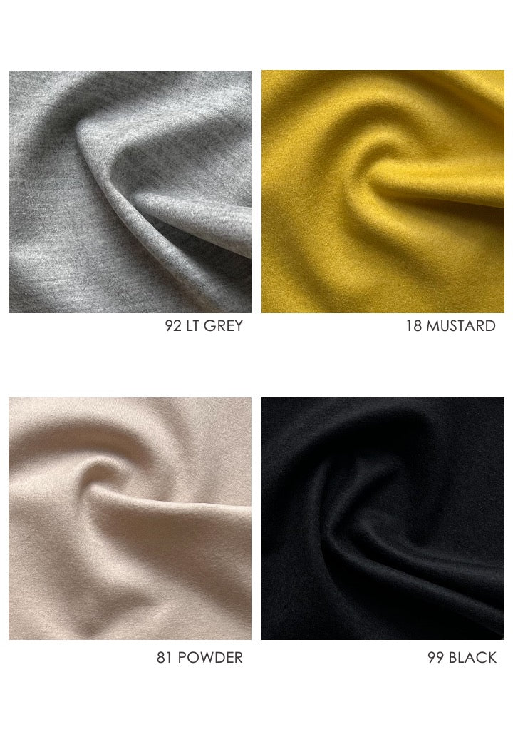 HALO SEMI-FLARE SKIRT / WOOL MILLED JERSEY - C9 - Image 26
