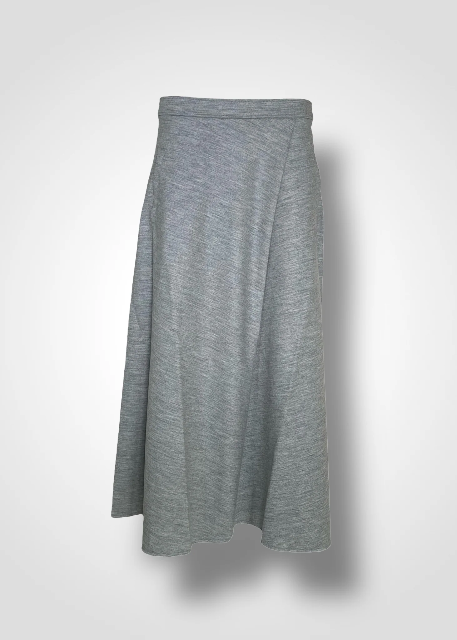 HALO SEMI-FLARE SKIRT / WOOL MILLED JERSEY - C9 - Image 4