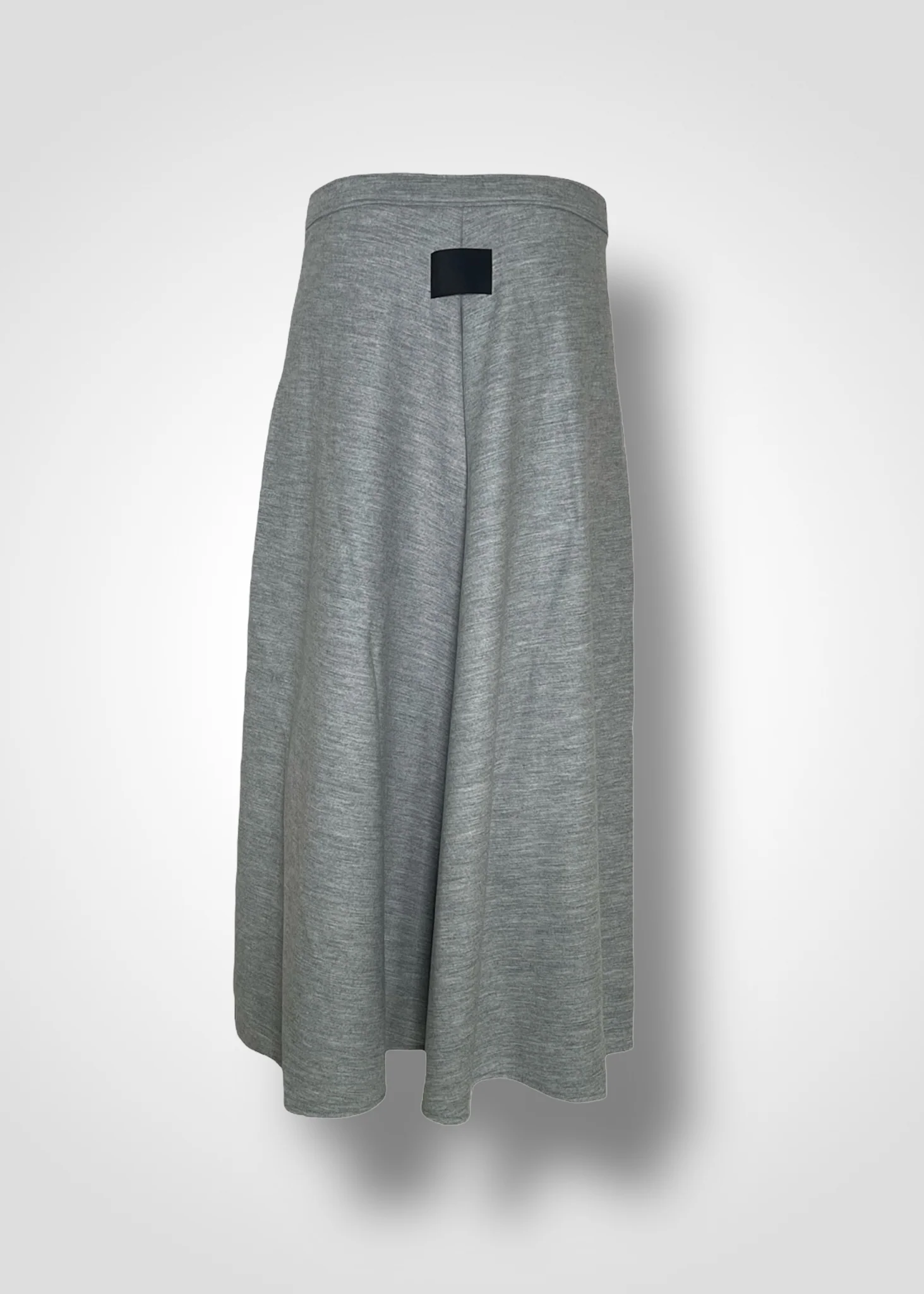 HALO SEMI-FLARE SKIRT / WOOL MILLED JERSEY - C9 - Image 6