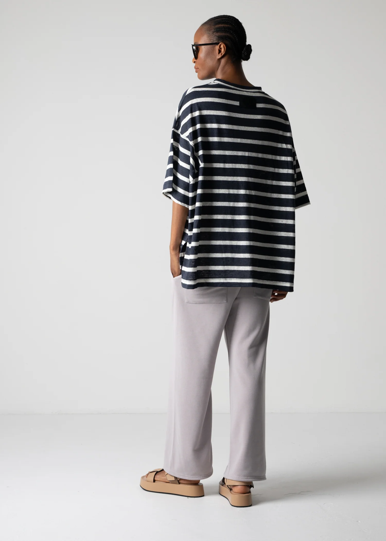 42 HARLEY T-SHIRT / LINEN STRIPE JERSEY - C12 - Image 11