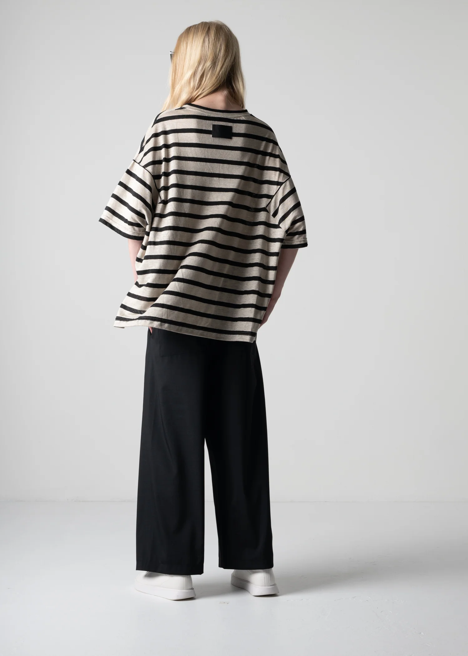 42 HARLEY T-SHIRT / LINEN STRIPE JERSEY - C12 - Image 5