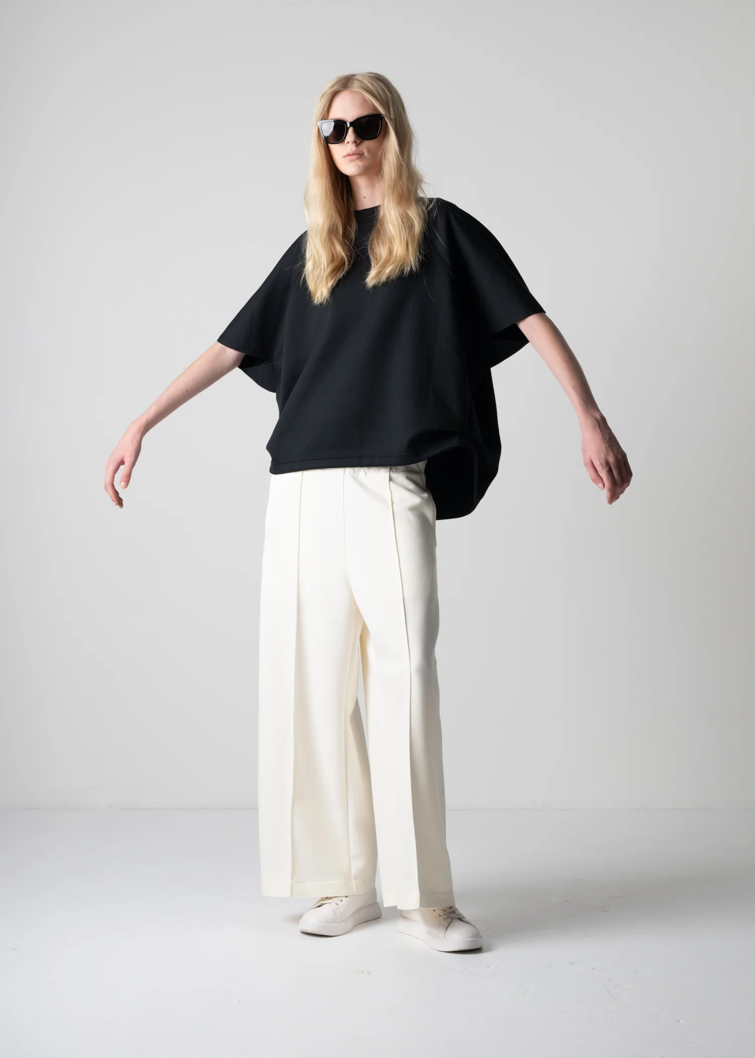 10 HELLEN PENTAGON TOP / DOUBLE AIR COTTON BLEND JERSEY - C12 - Image 19