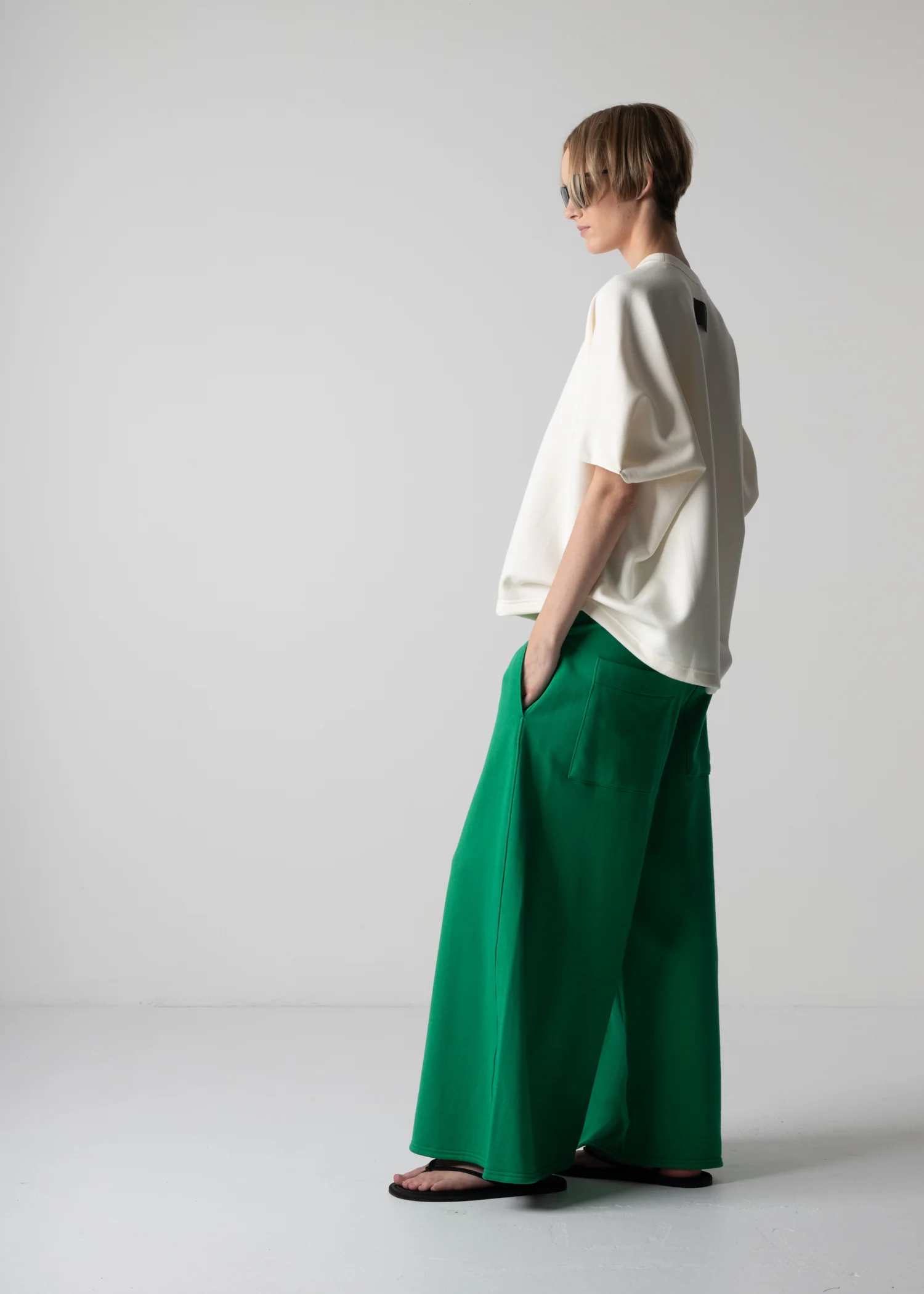 10 HELLEN PENTAGON TOP / DOUBLE AIR COTTON BLEND JERSEY - C12 - Image 2