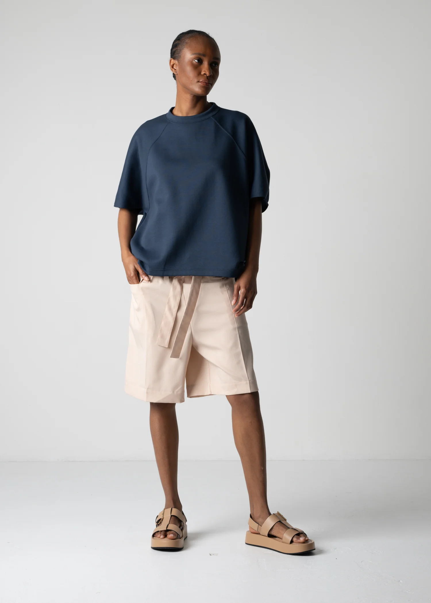 10 HELLEN PENTAGON TOP / DOUBLE AIR COTTON BLEND JERSEY - C12 - Image 7