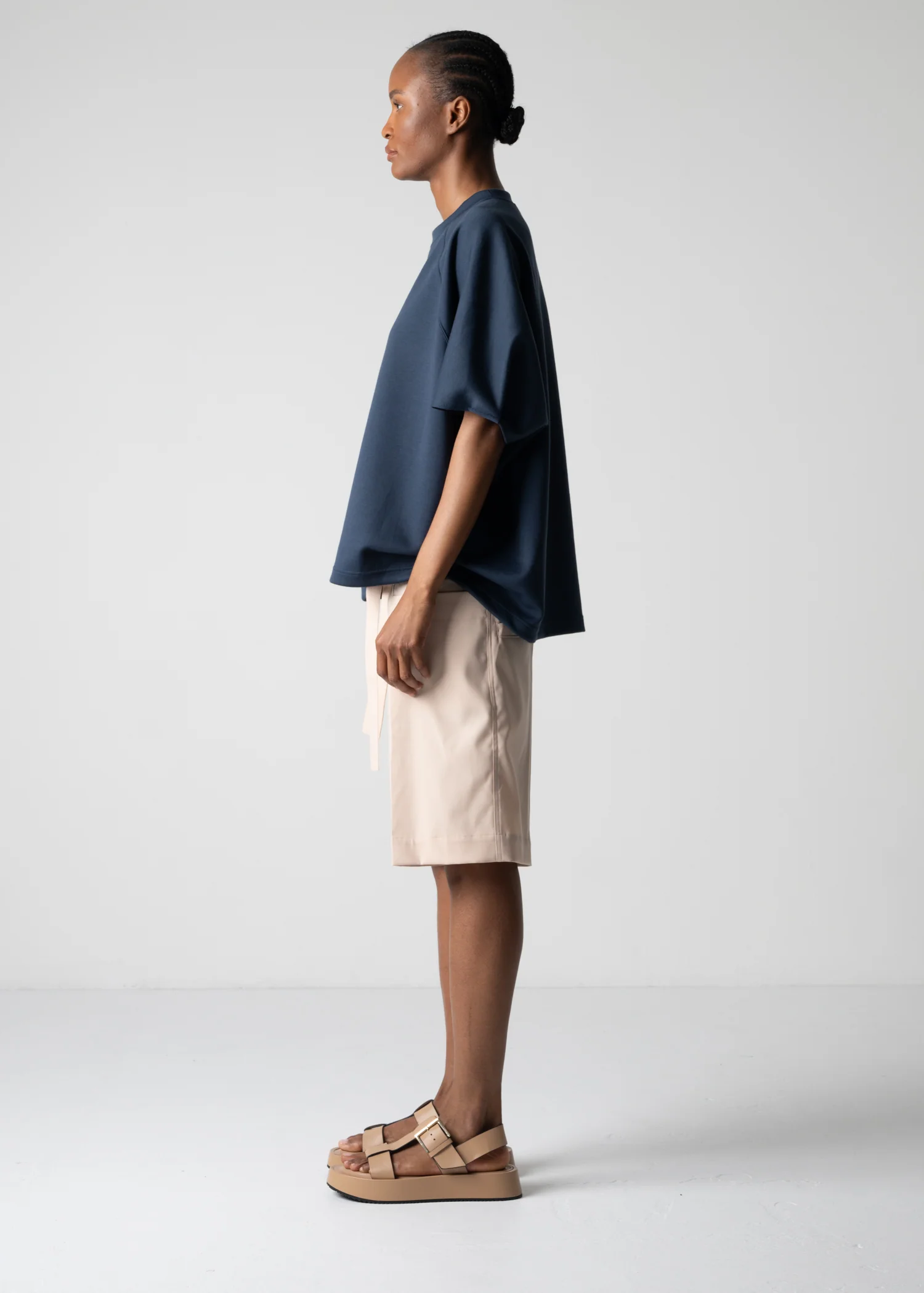 10 HELLEN PENTAGON TOP / DOUBLE AIR COTTON BLEND JERSEY - C12 - Image 9