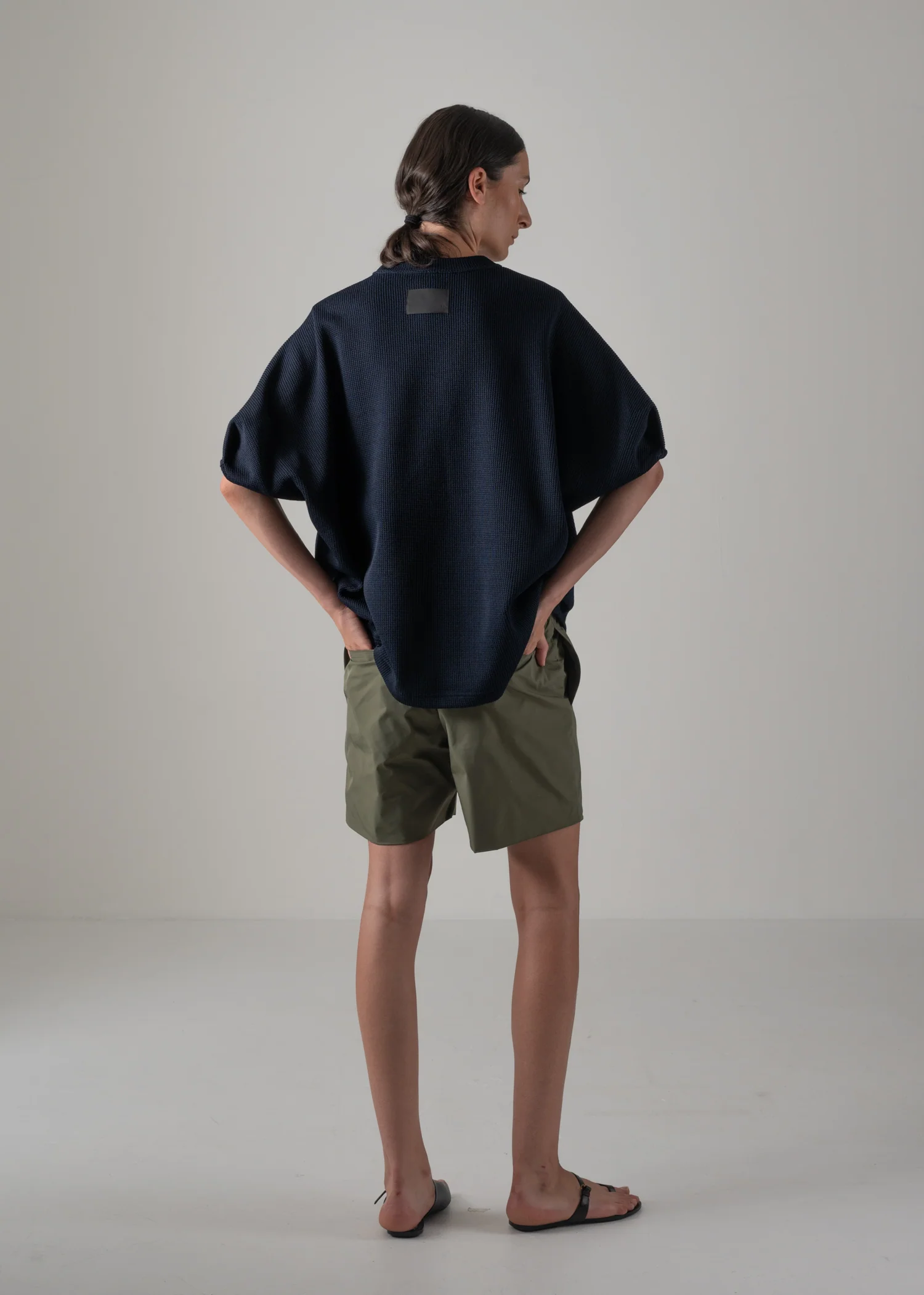 24 HELLEN PENTAGON TOP / HI-LO GAUGE KNIT-LIKE JERSEY - C14 - Image 7